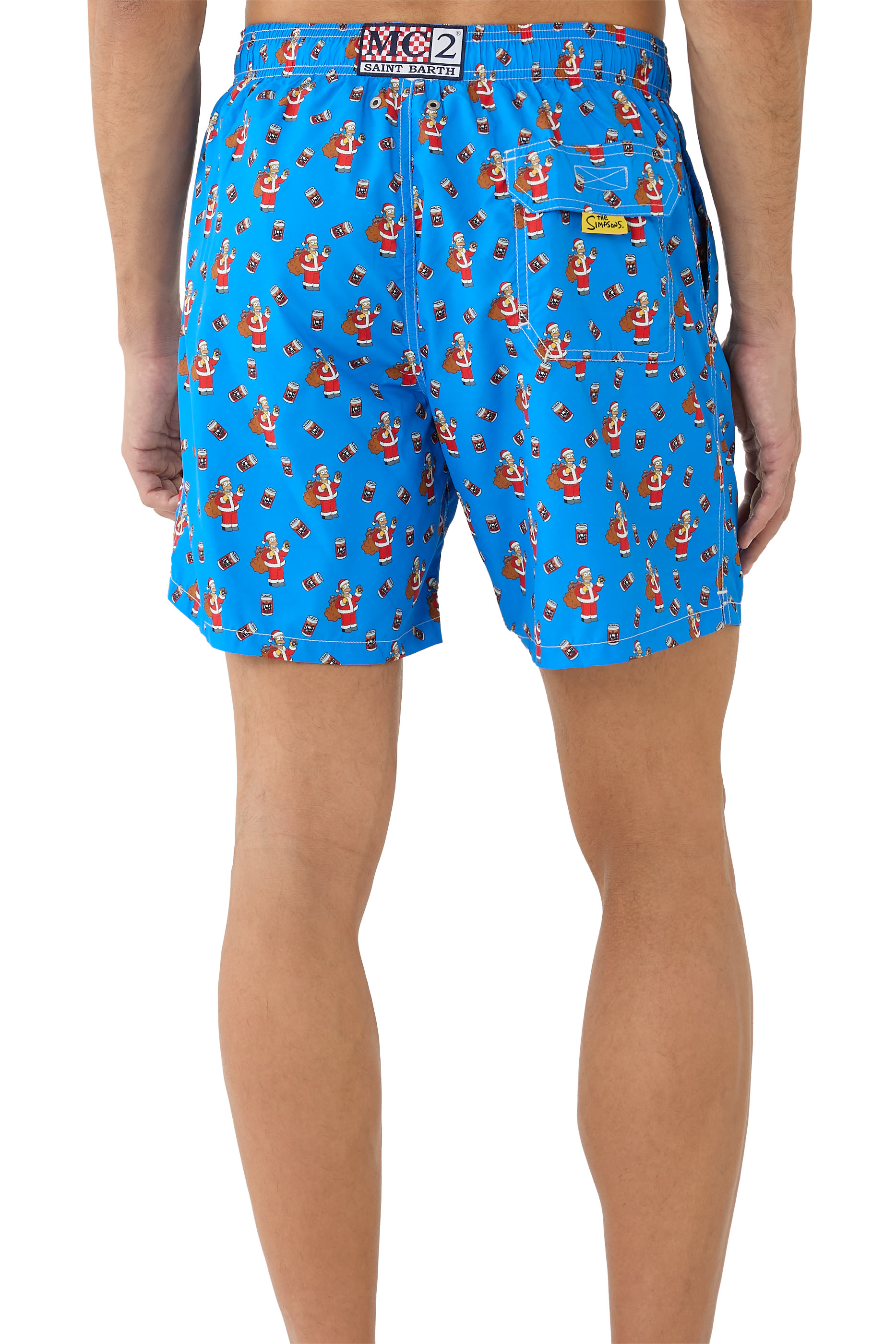 Fantasy Homer Santa Swim Shorts