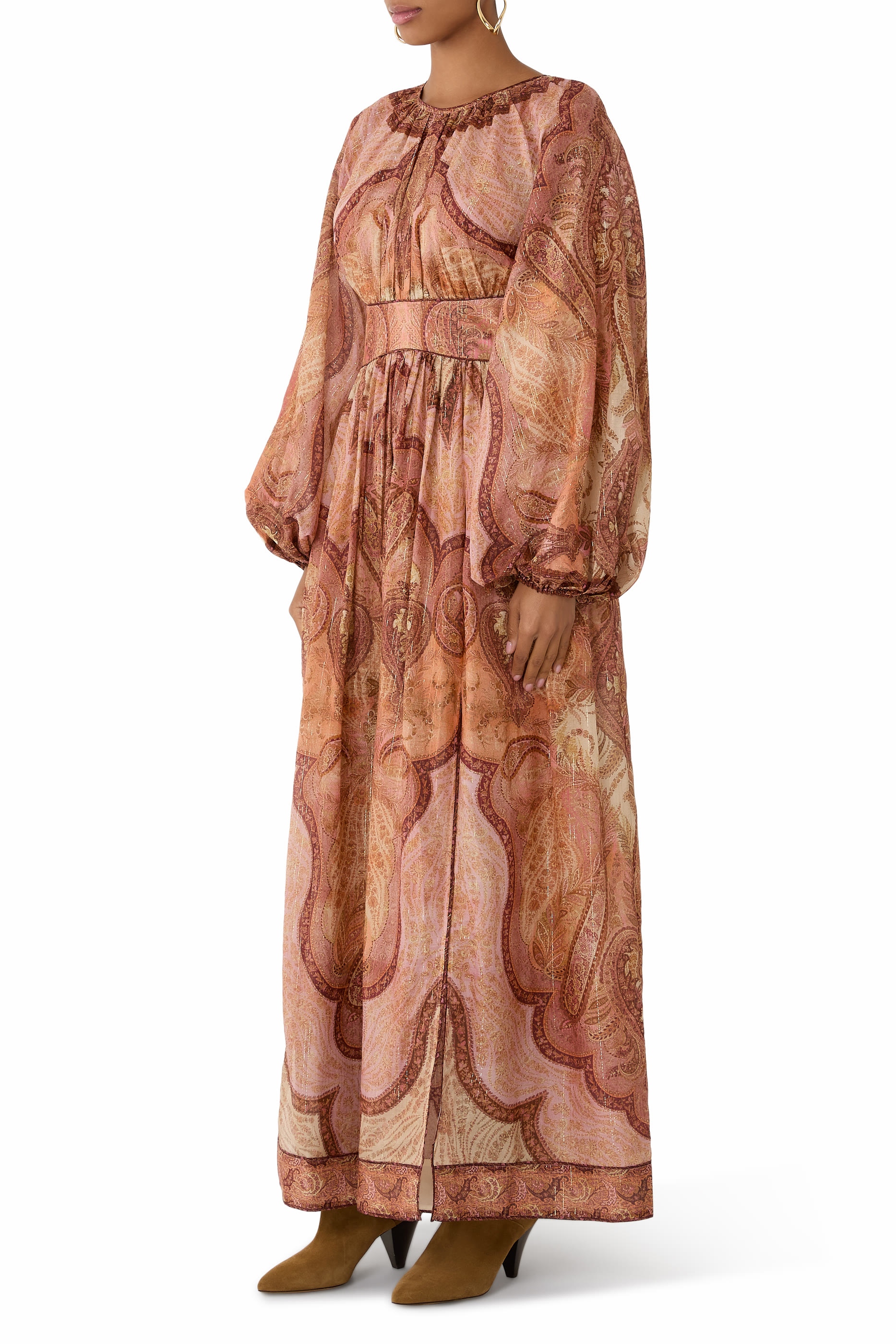 Wanderlust Long Sleeve Midi Dress 