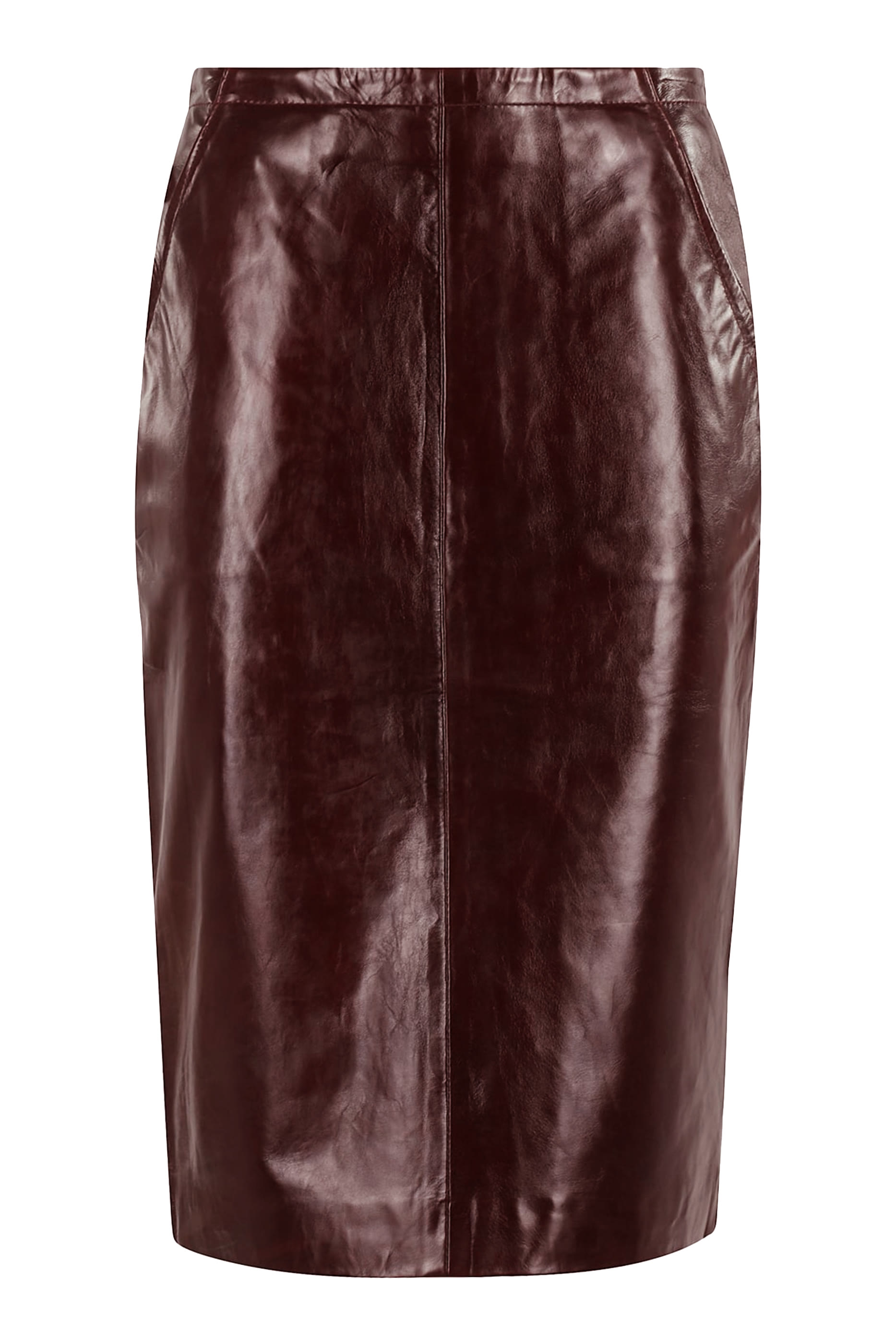 Midi Leather Skirt 