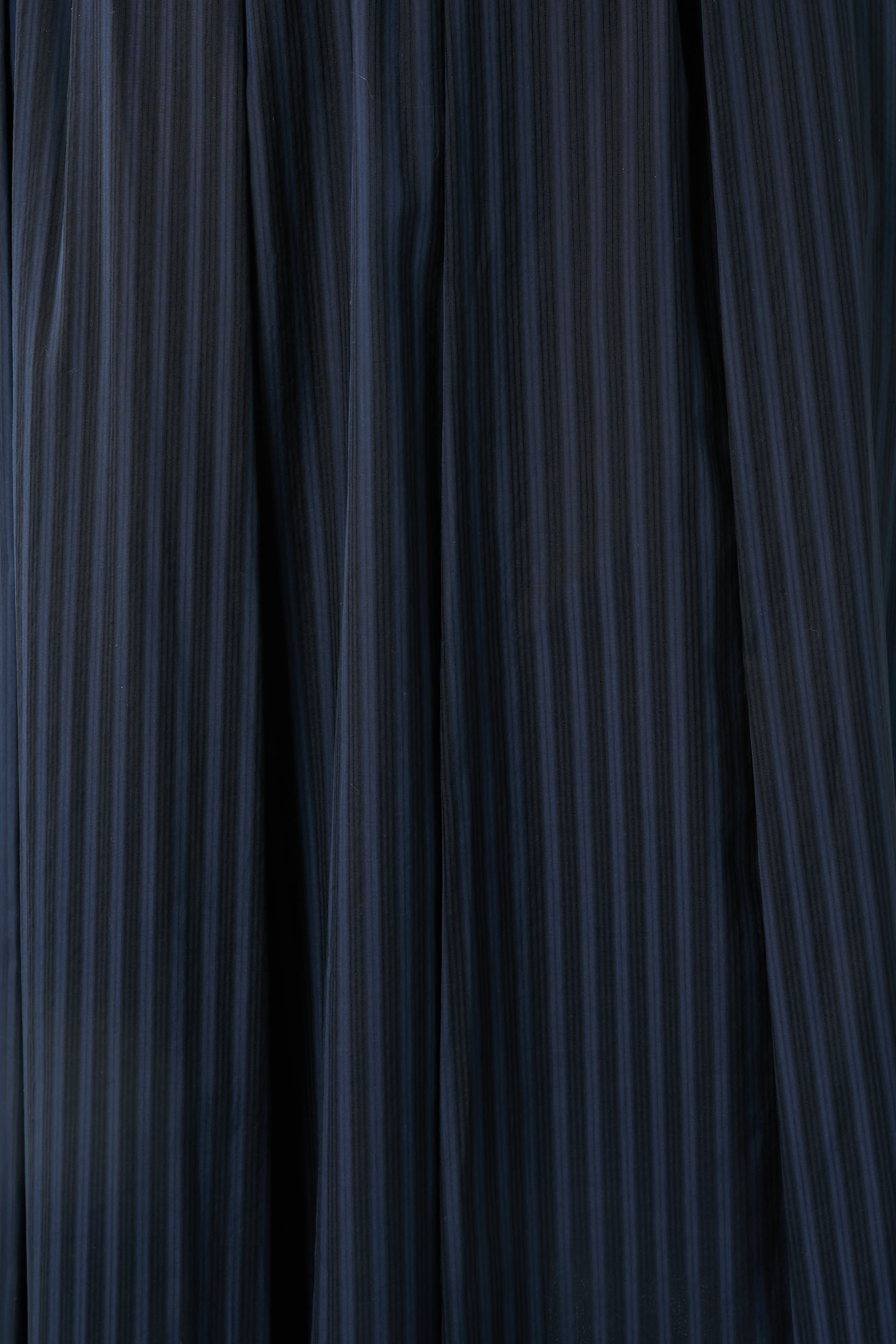 Pleated A-Line Skirt in Linear Cotton
