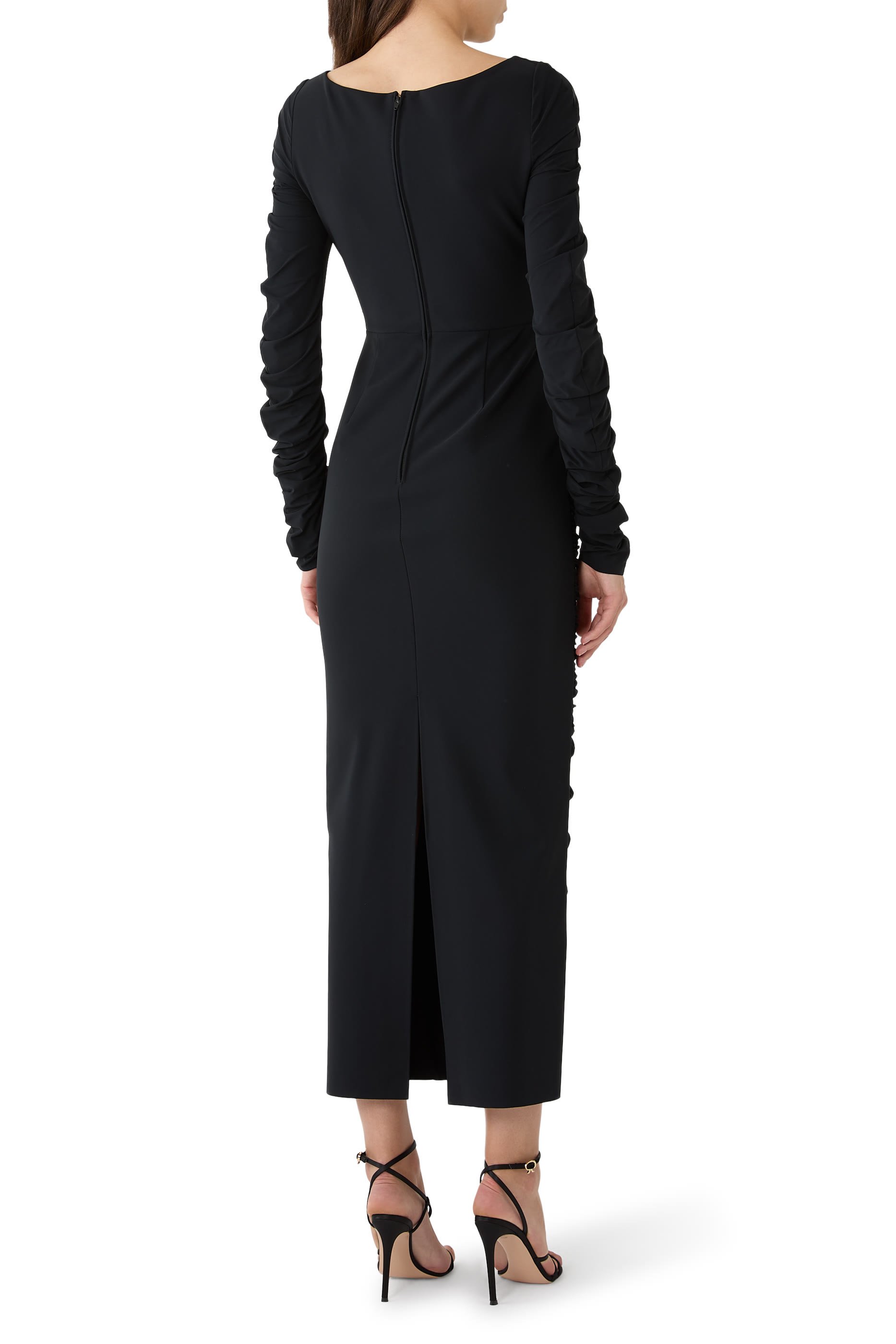 Long Sleeves Midi Dress