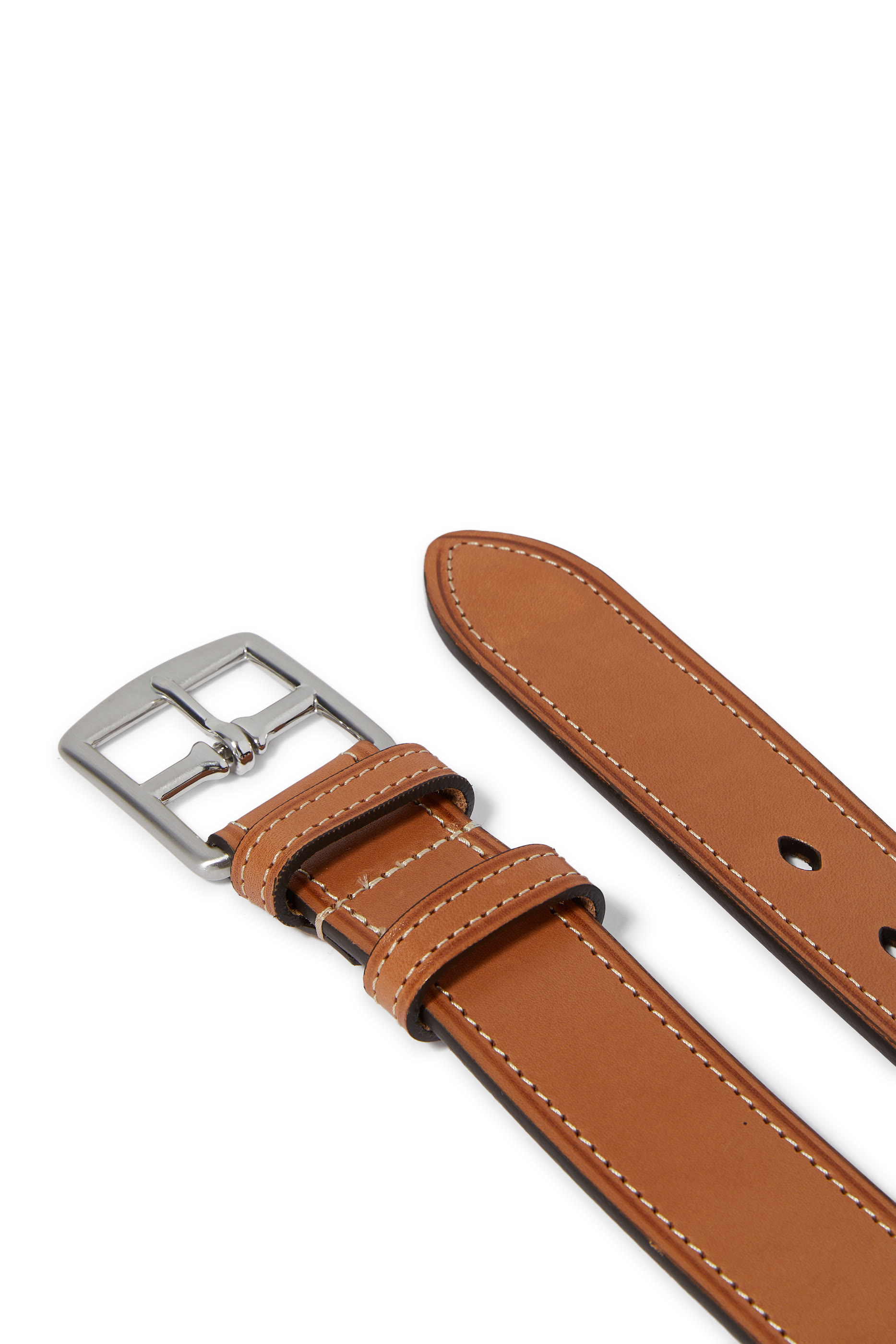 Bridle Stitched Leather Belt