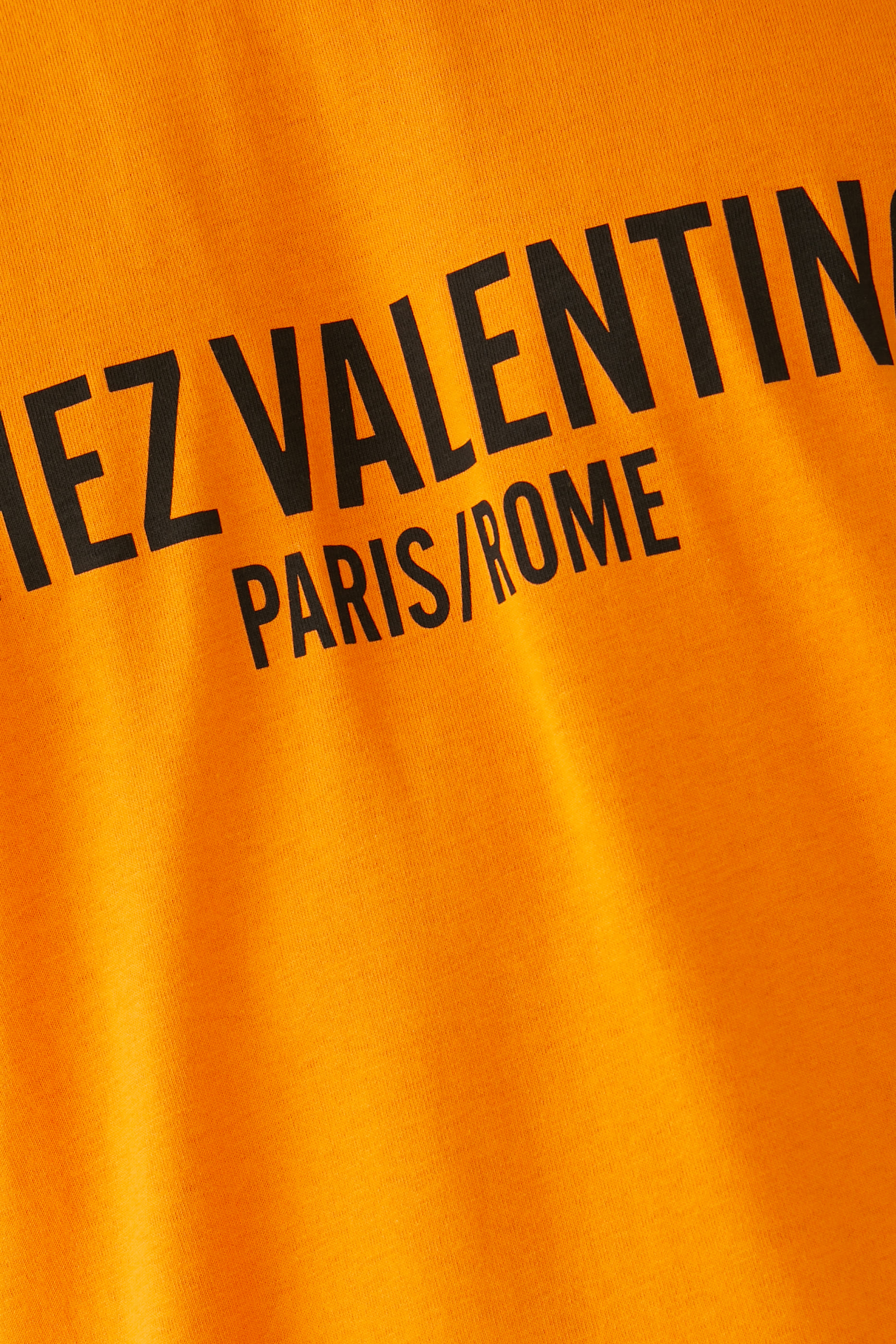 Chez Valentino Print Cotton T-Shirt