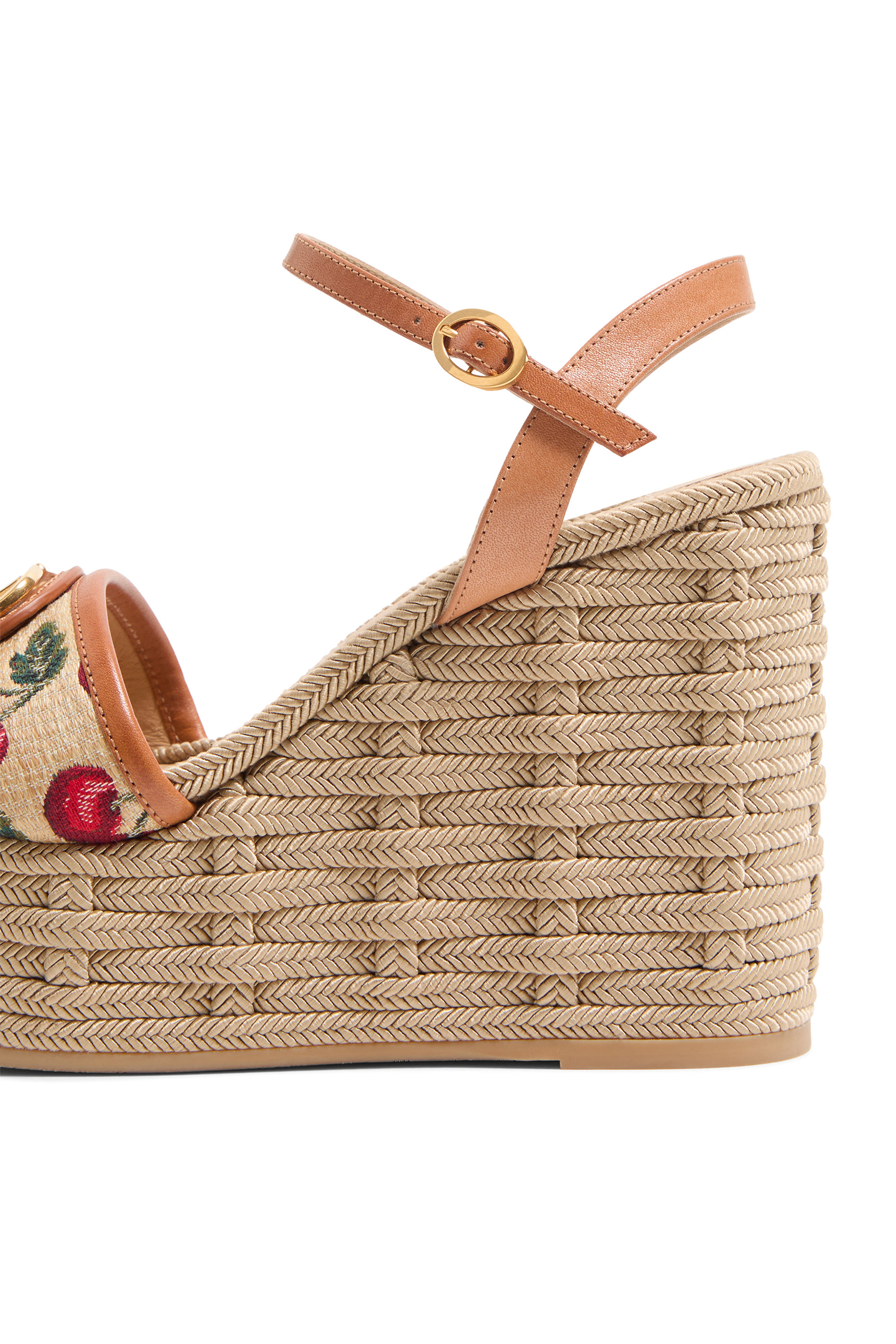 VLogo Signature Cherryfic Pattern 120 Wedge Sandals 