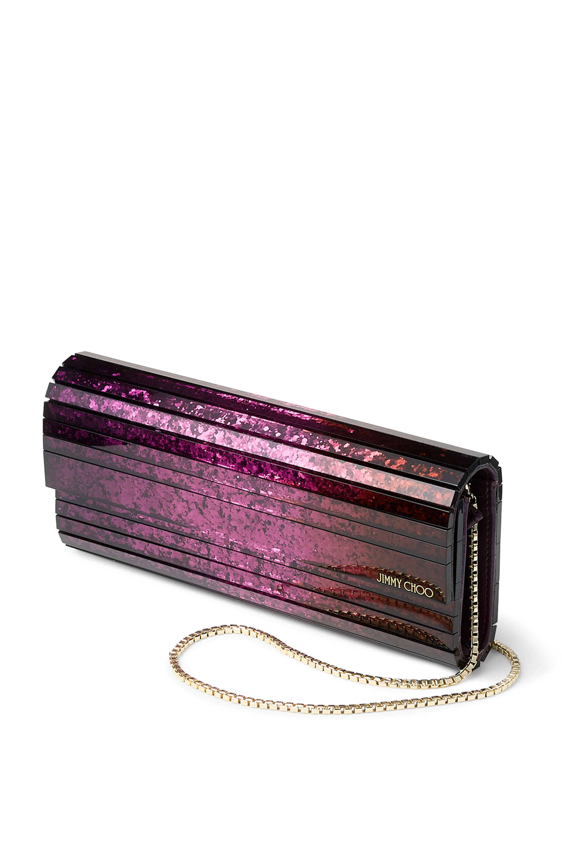 Sweetie Acrylic Degrade Glitter Clutch Bag