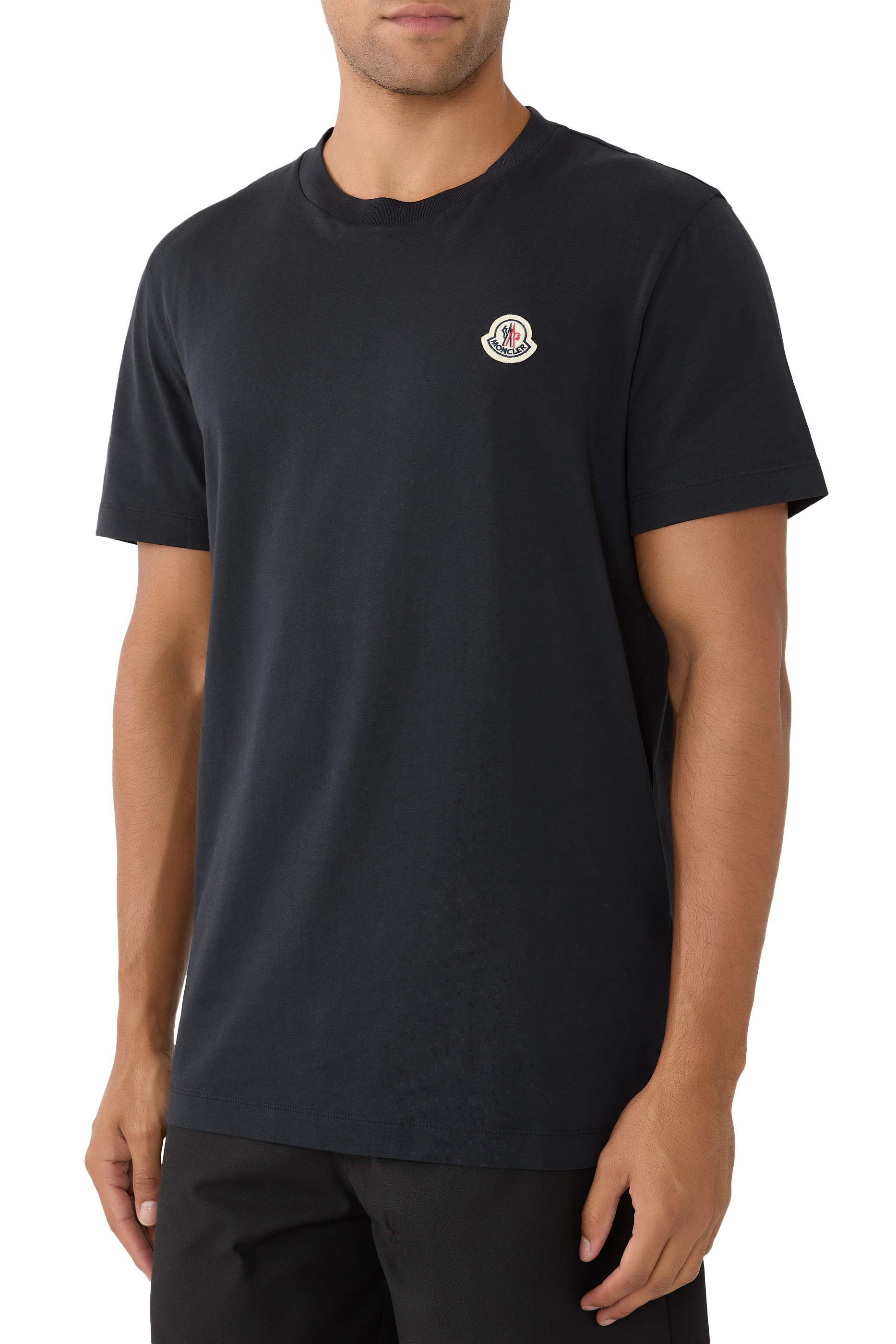  Logo Patch Cotton T-Shirt 