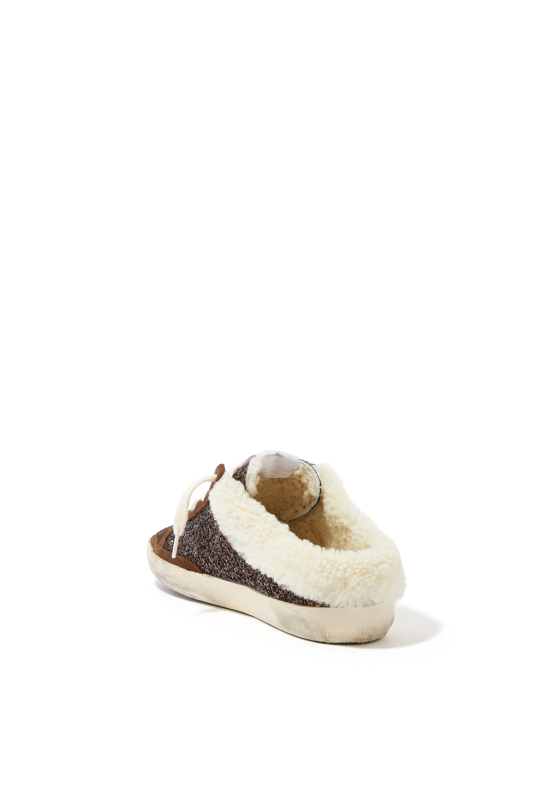 Super-Star Sabot Glitter & Suede Sneakers