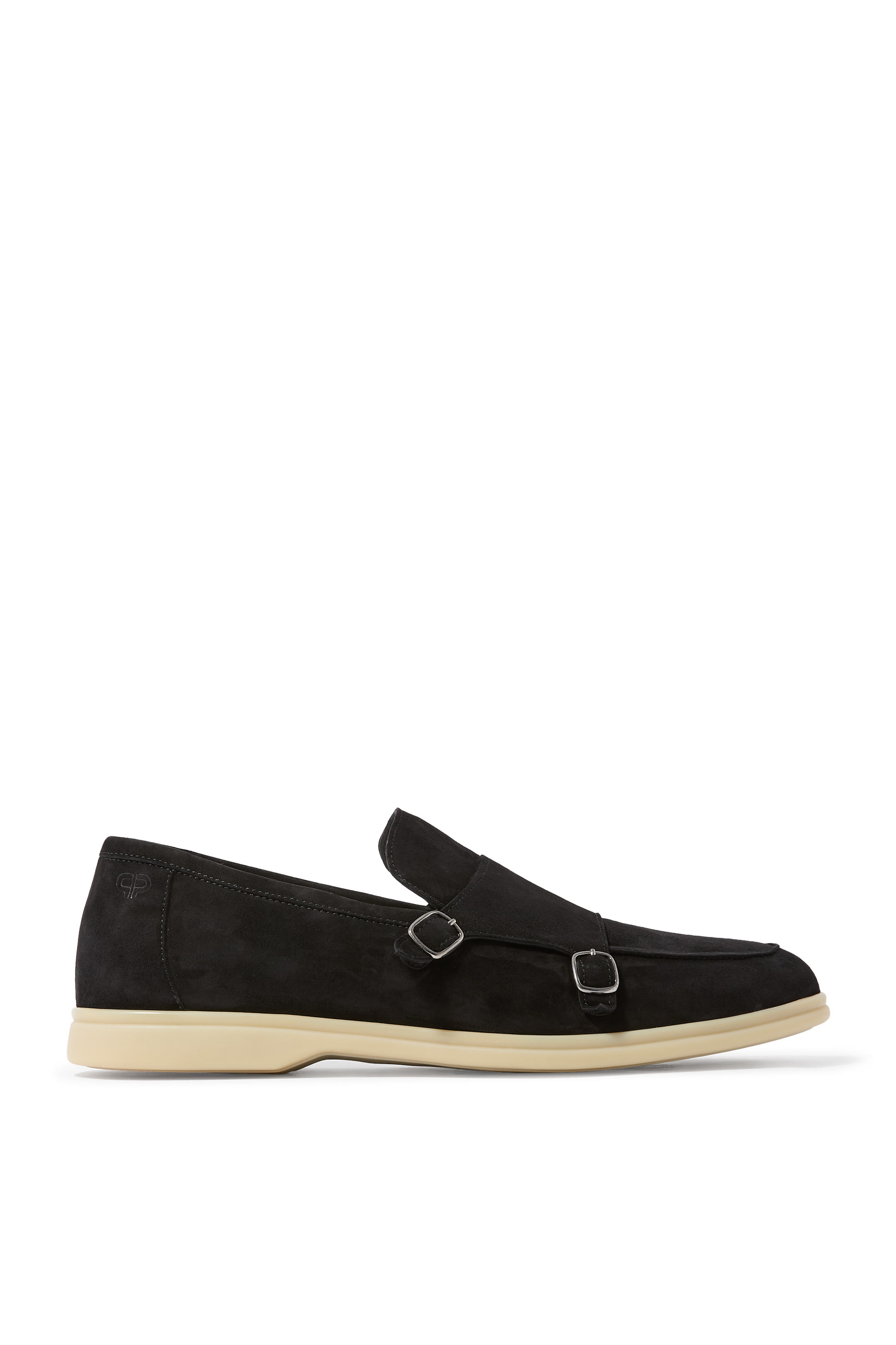 Double-Buckle Monk Loafers