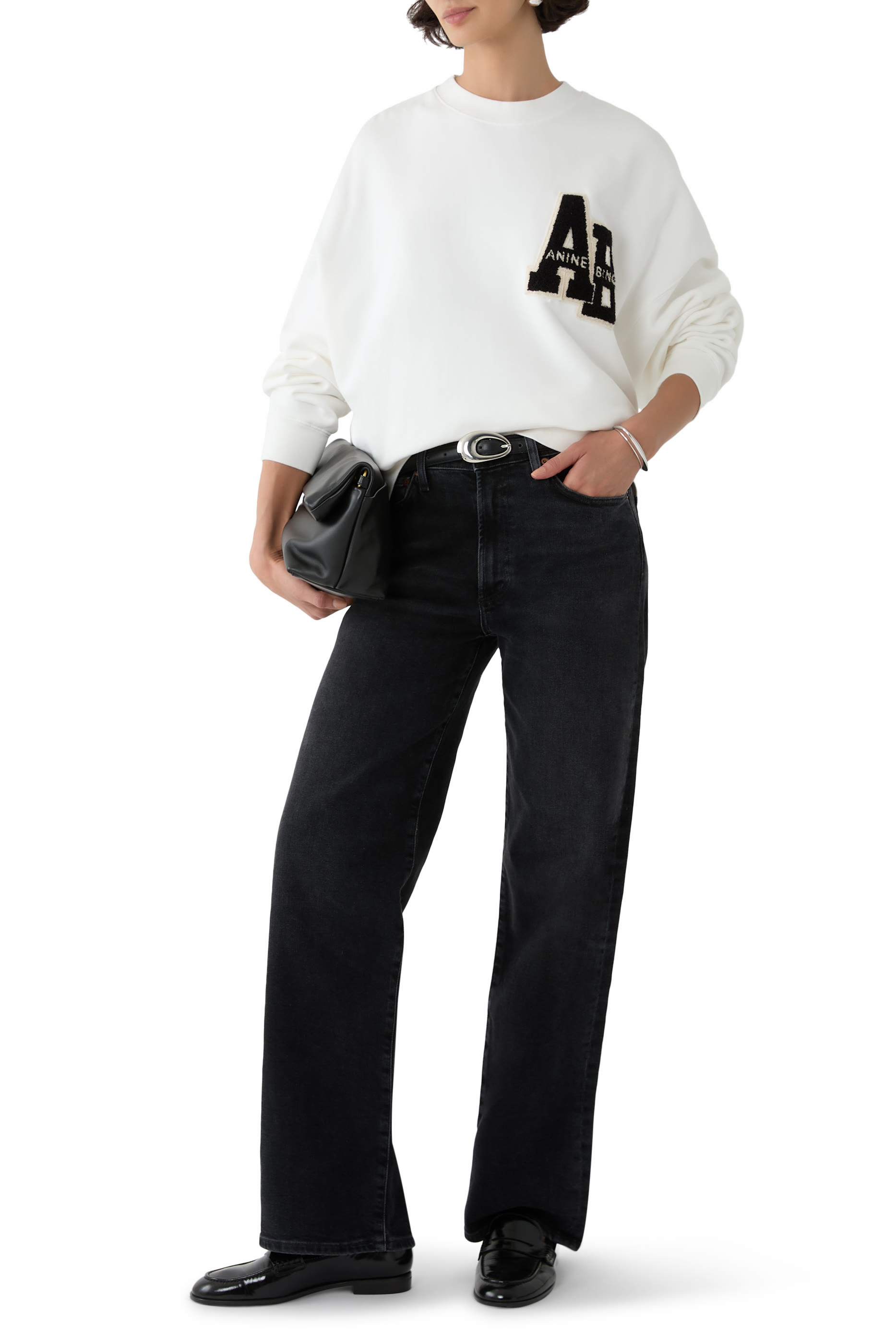 Miles Oversized Sweatshirt Letterman