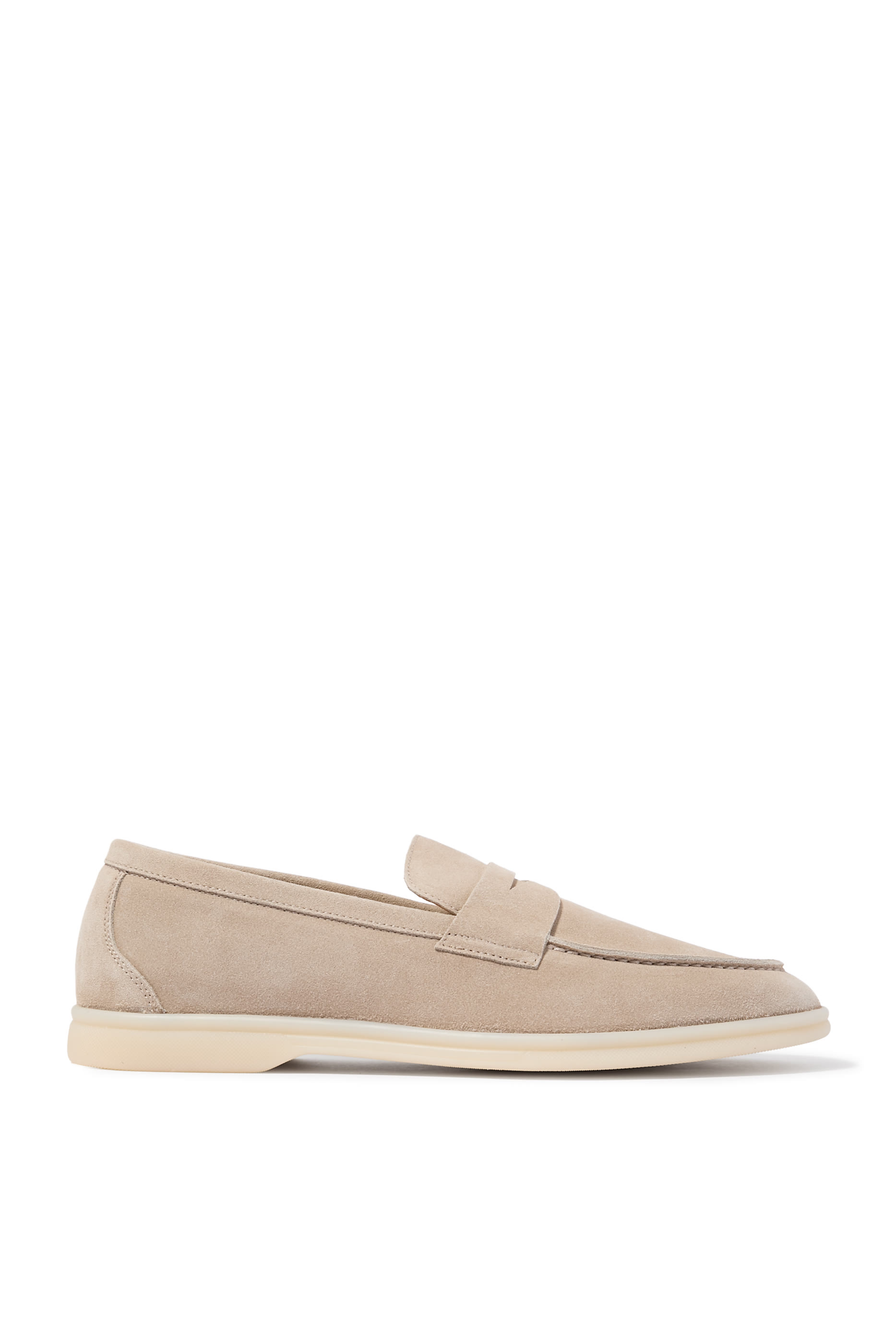 Luciana Sand Suede Loafers