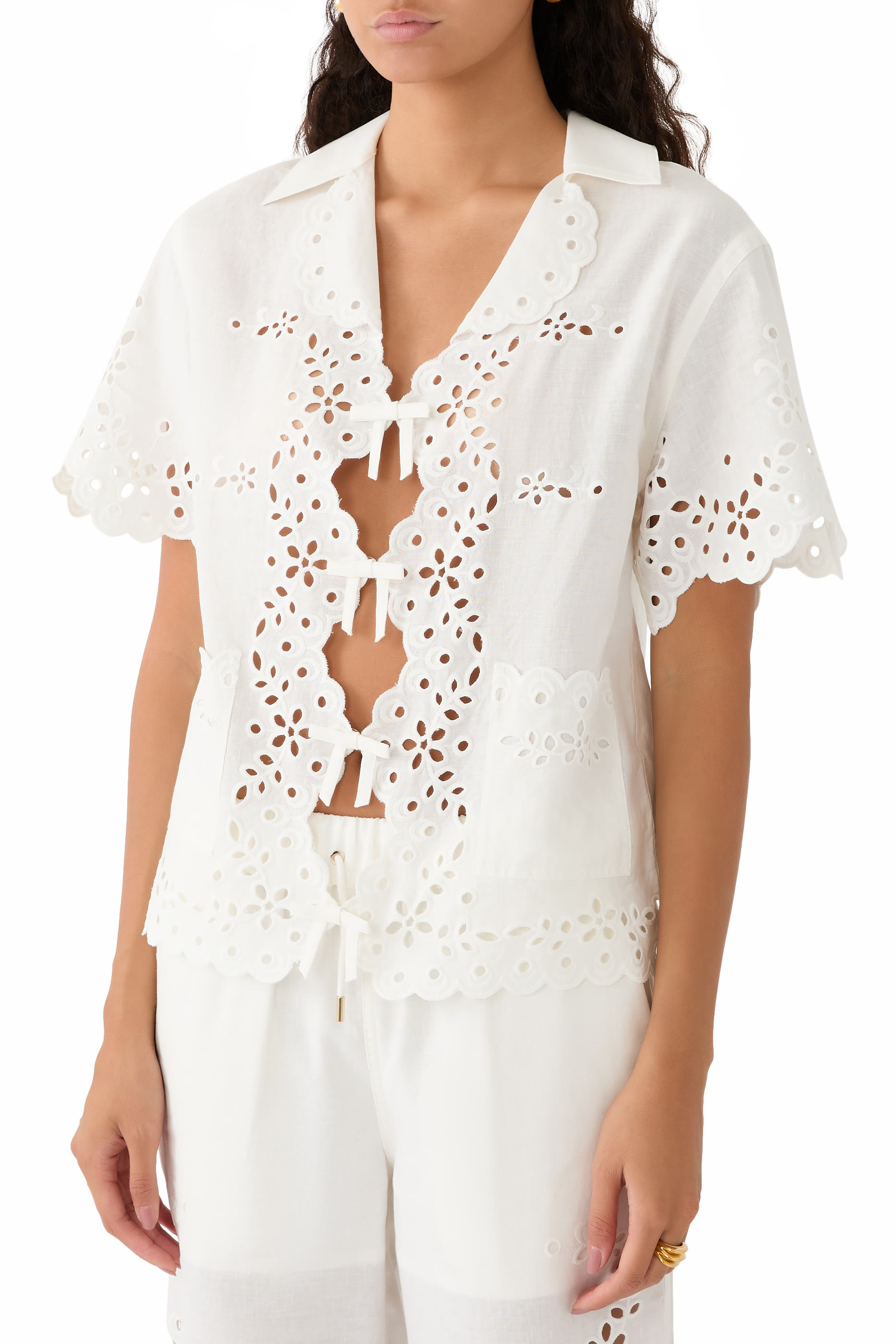 Linen Embroidered Shirt