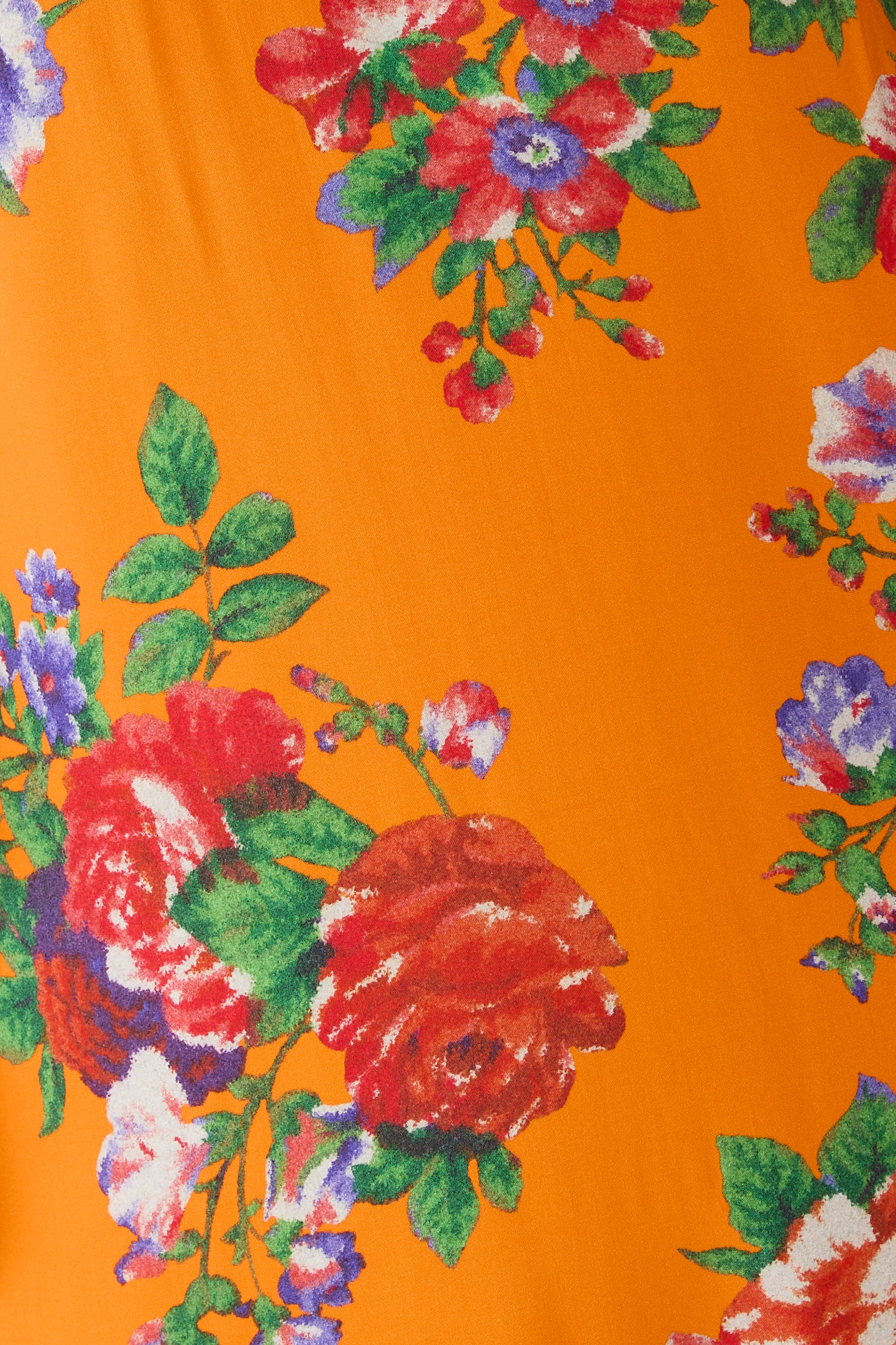 All-Over Flowers Print Maxi Dress