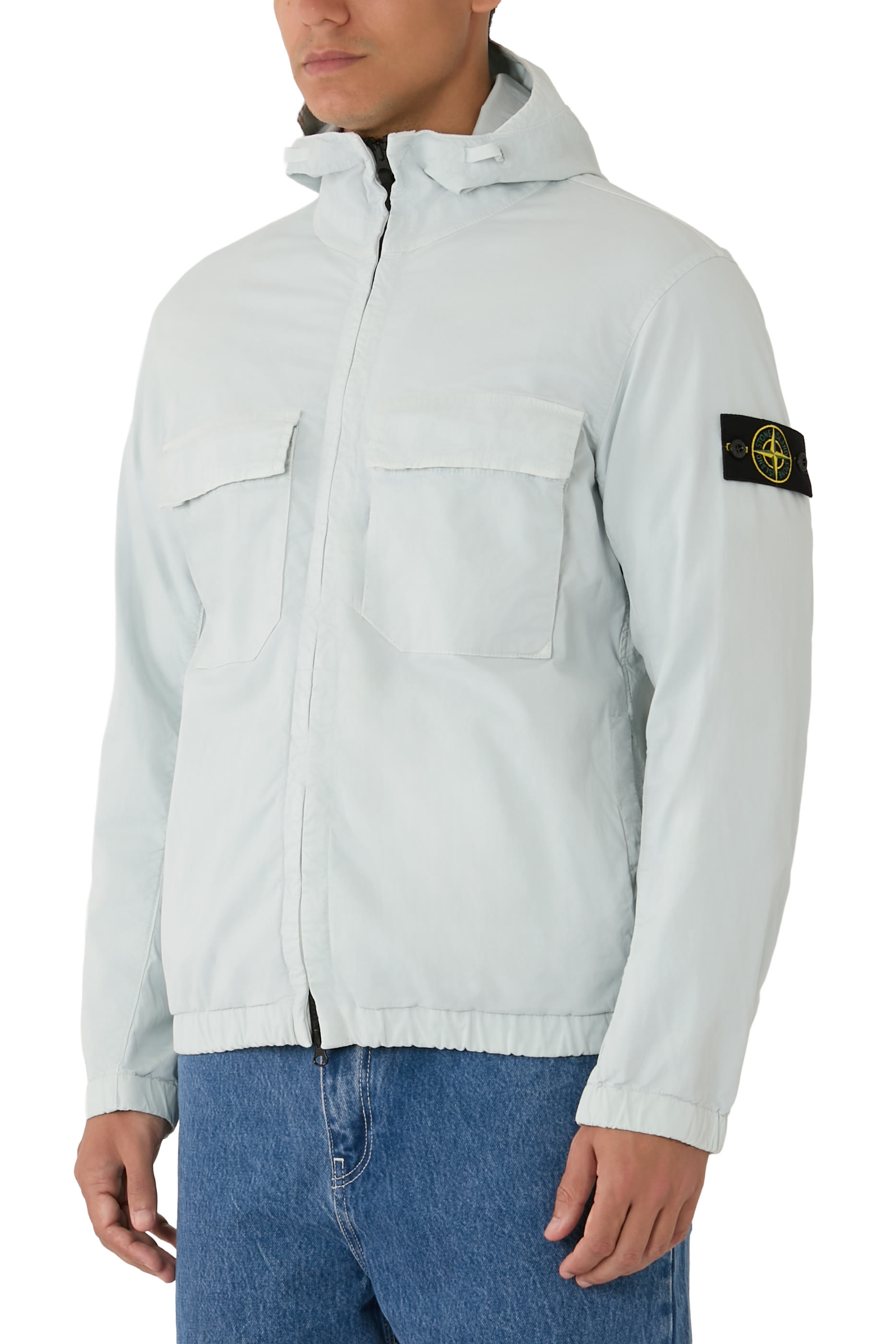 Compass-Badge Hooded Jacket