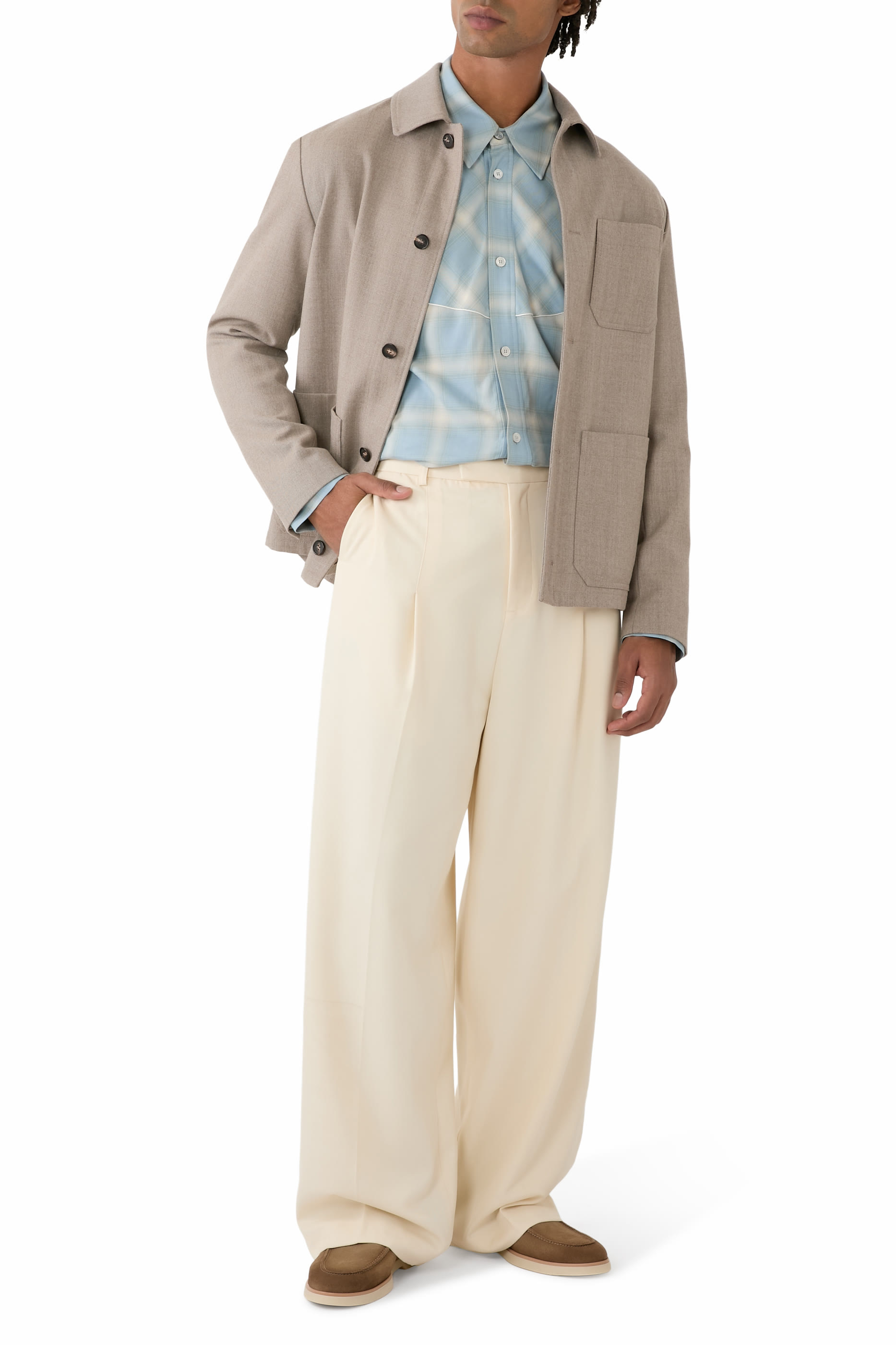 Tailored Wide Leg Trousers