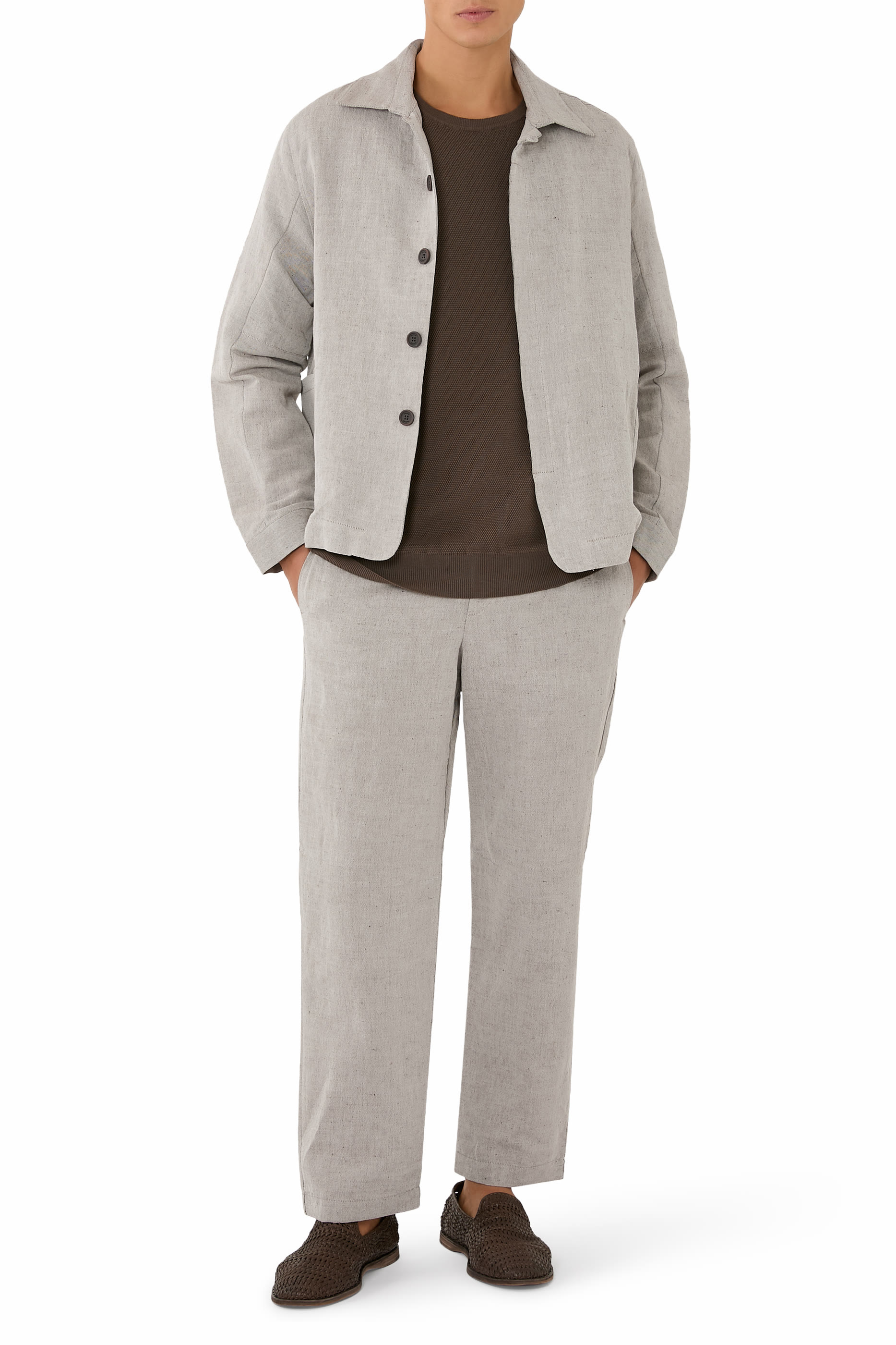 Drawstring Linen Trousers