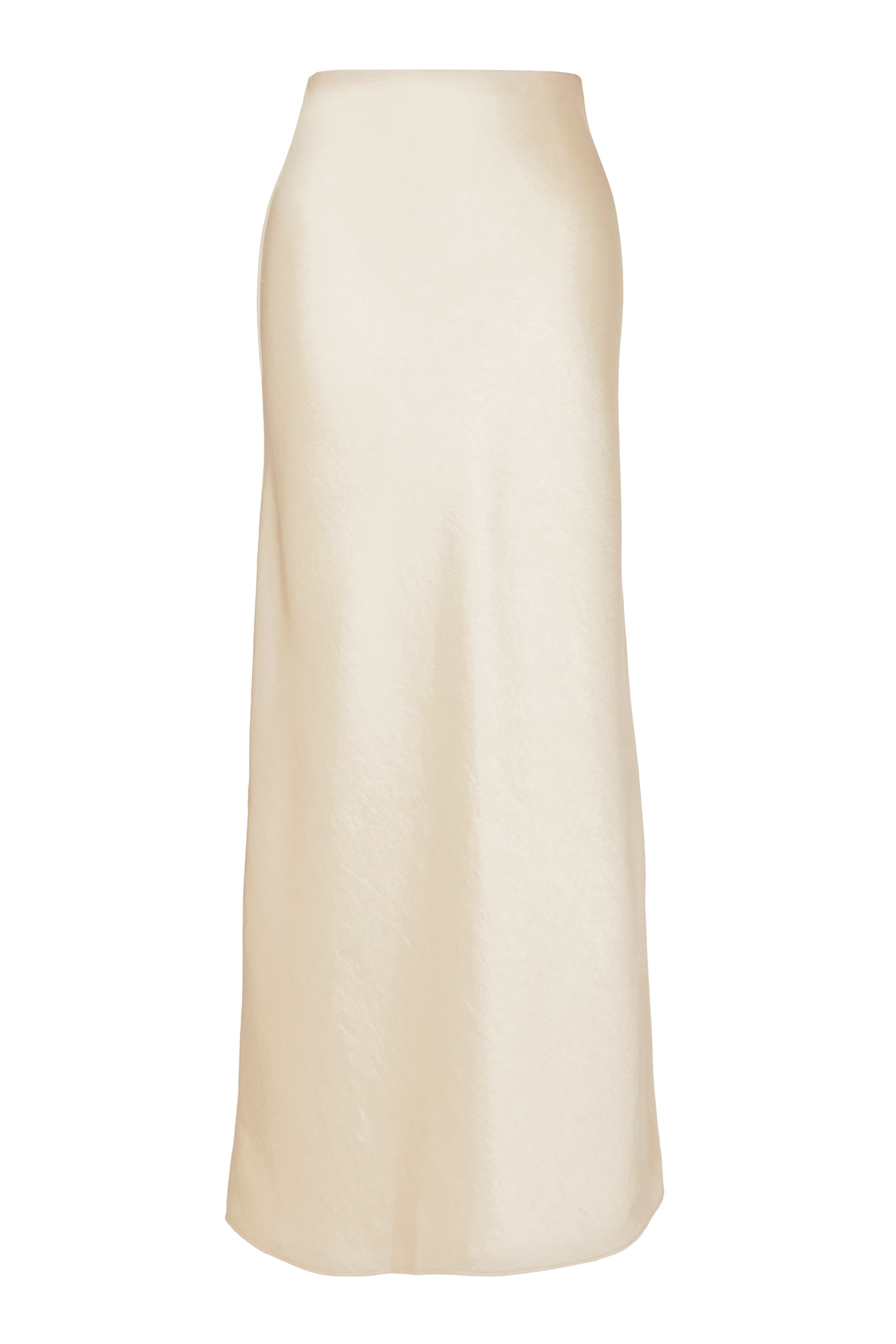 Satin Bias Column Skirt