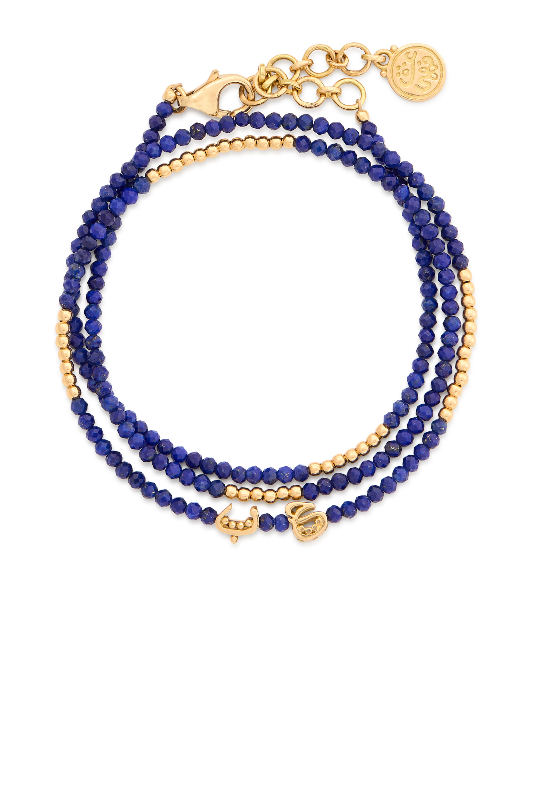 Wonders of Nature Wrap Around Bracelet, 18k Yellow Gold & Lapis Lazuli