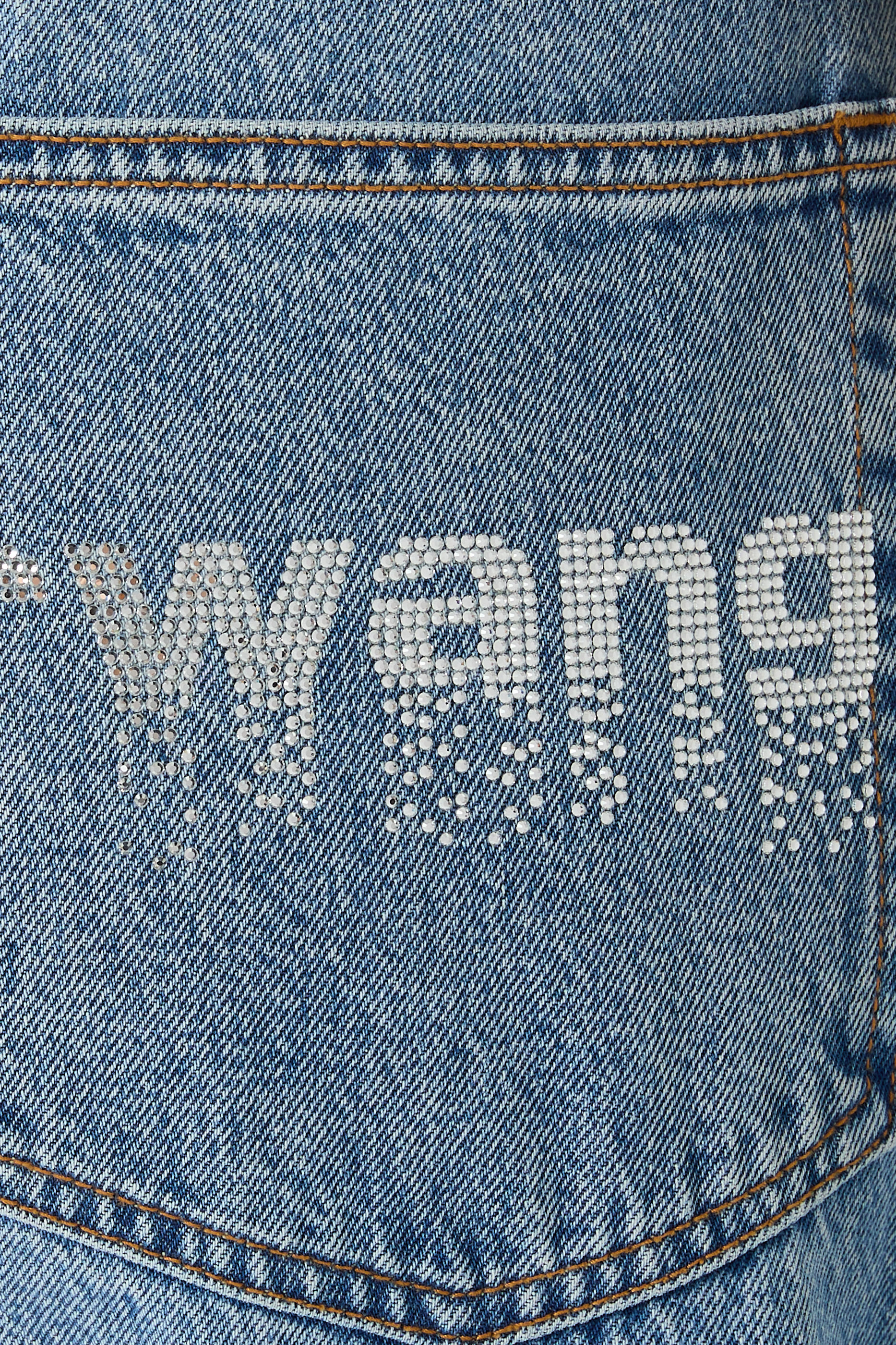 Blow Up Jeans with Crystal Hotfix