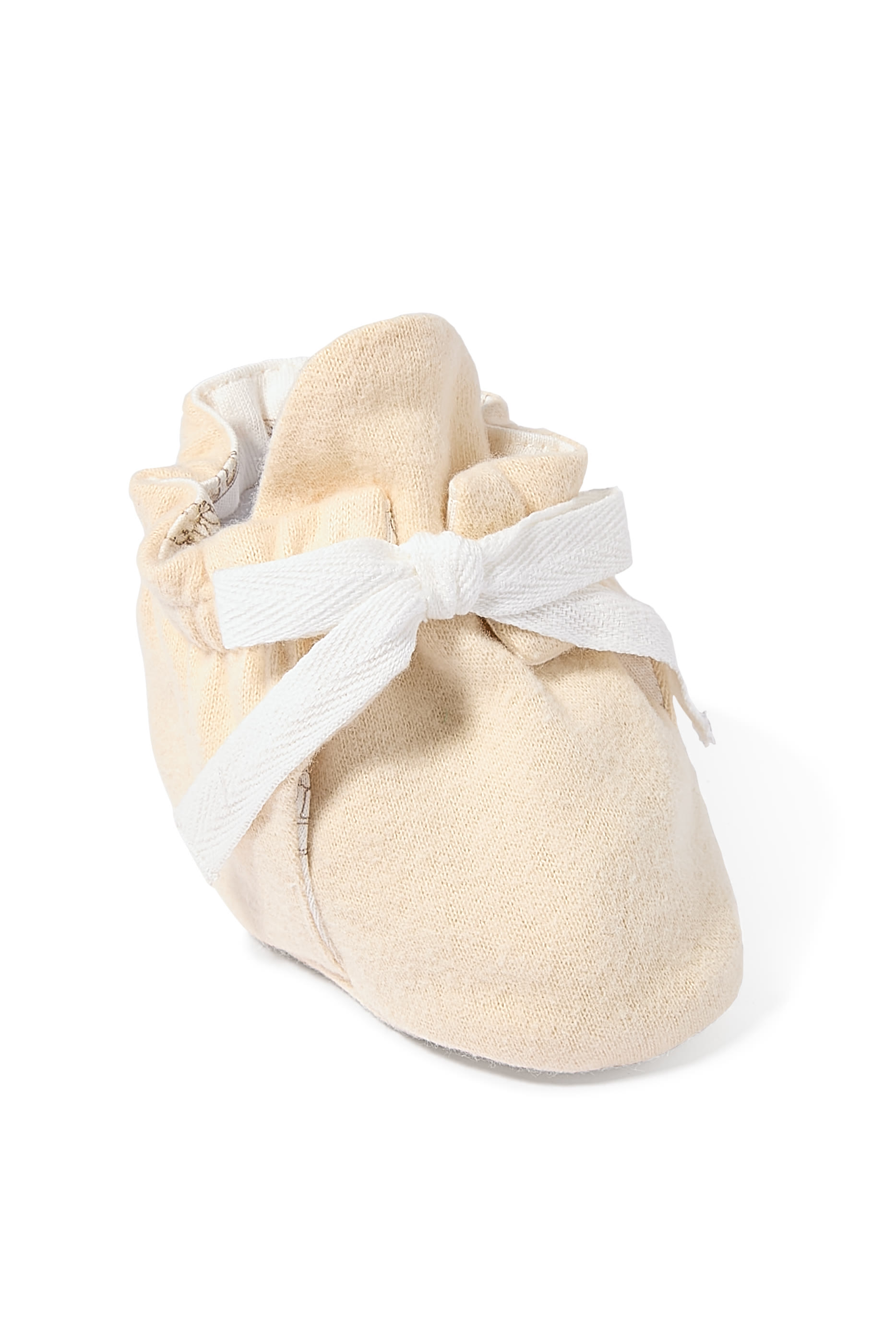 Kids Soft Bear Fabric Booties with Bow