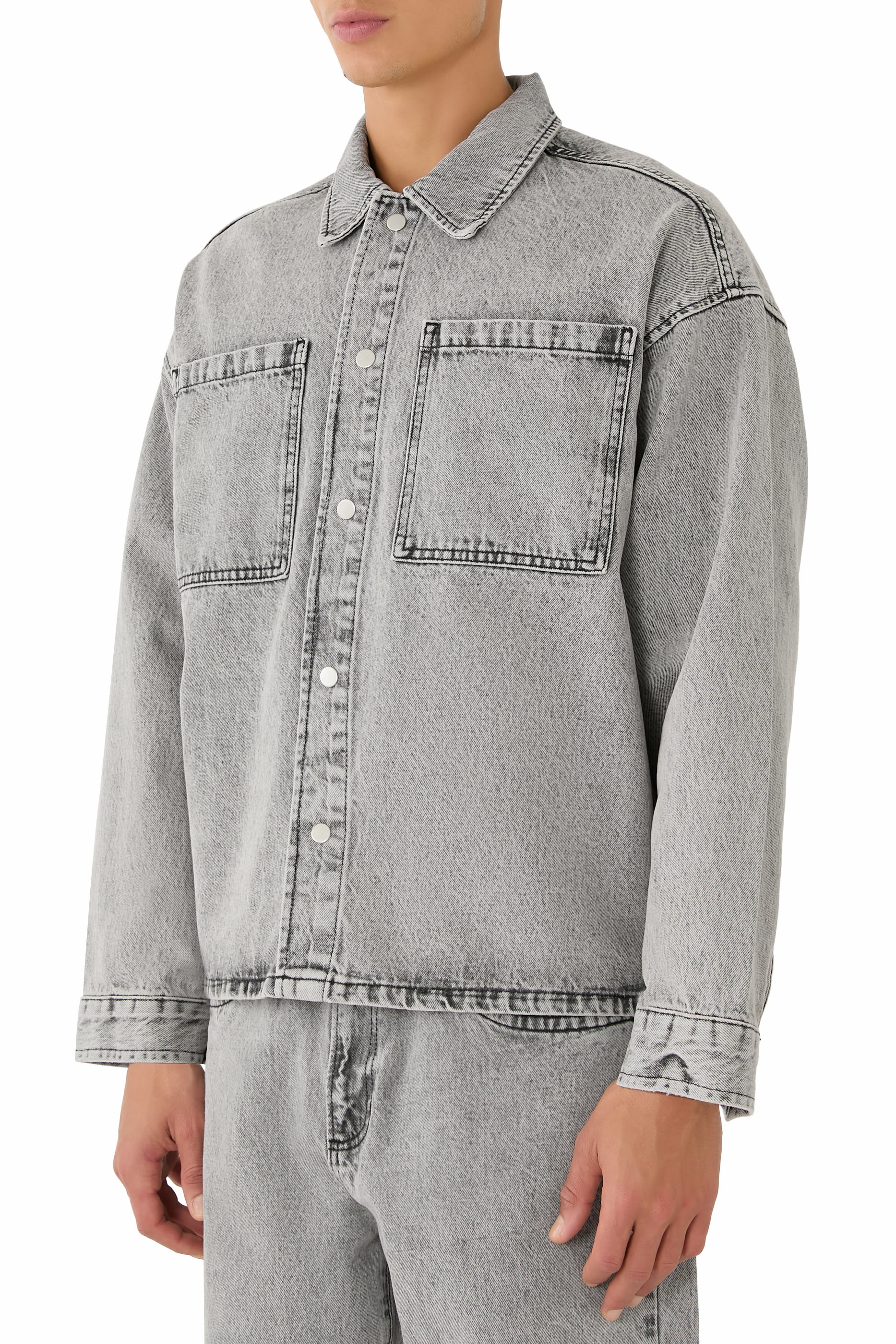 Denim Box Overshirt