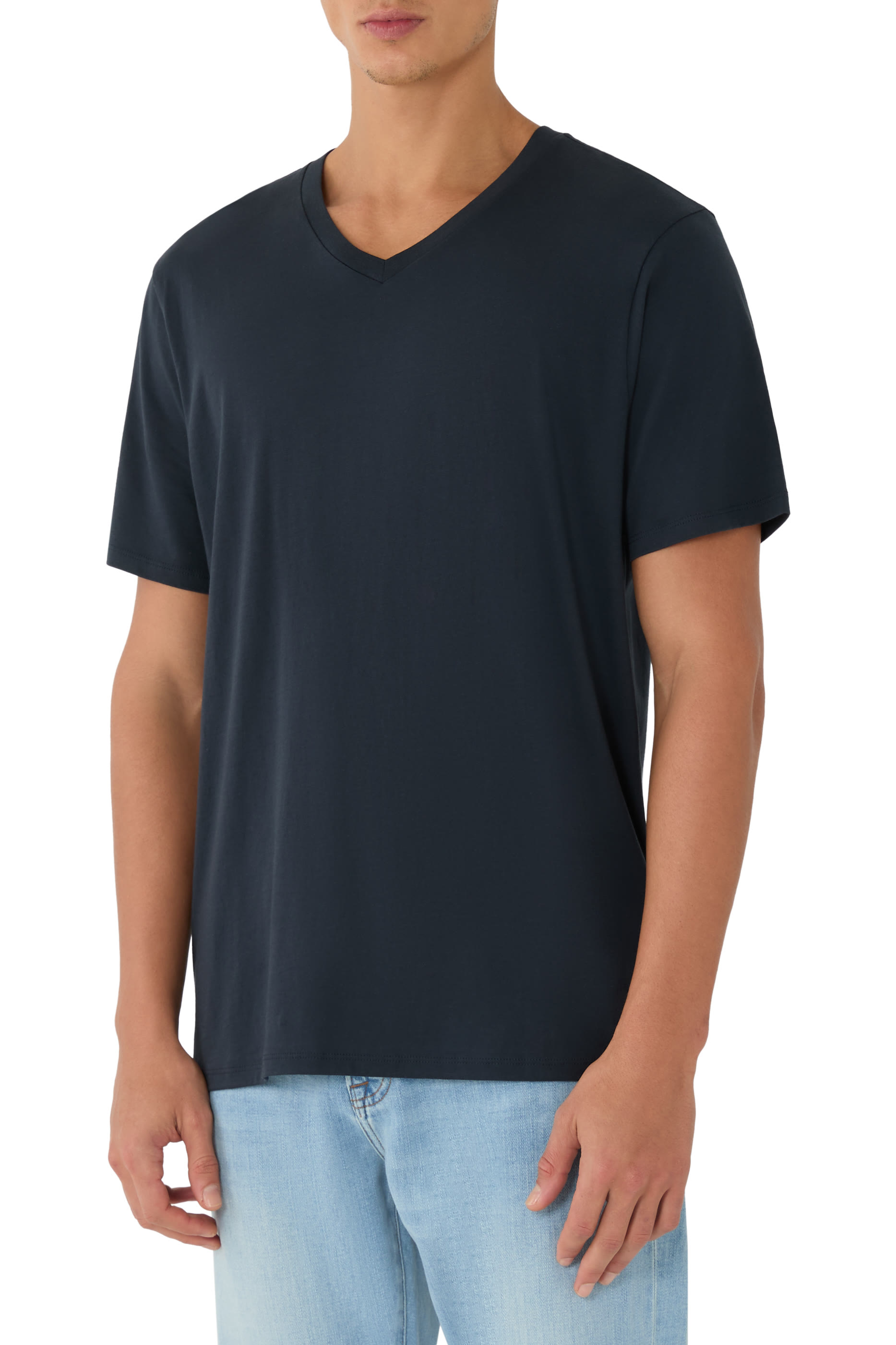 Pima Cotton V-Neck T-Shirt