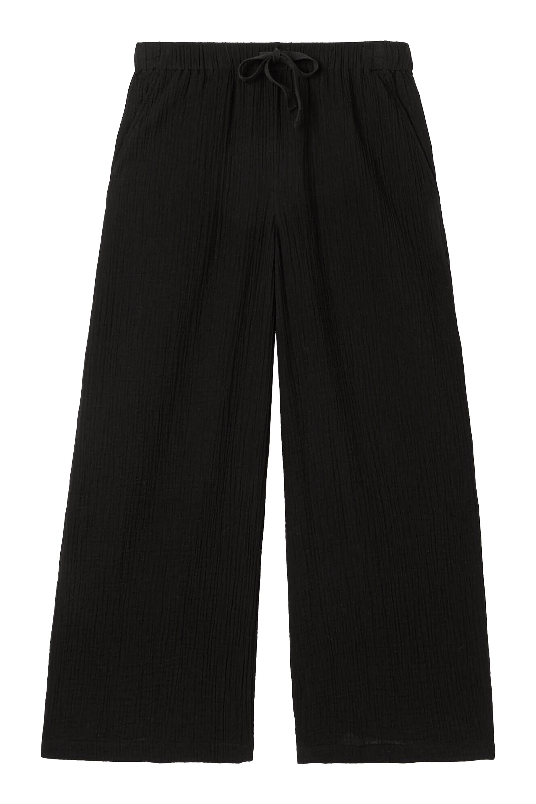 Organic Cotton Lofty Gauze Wide-Leg Pants