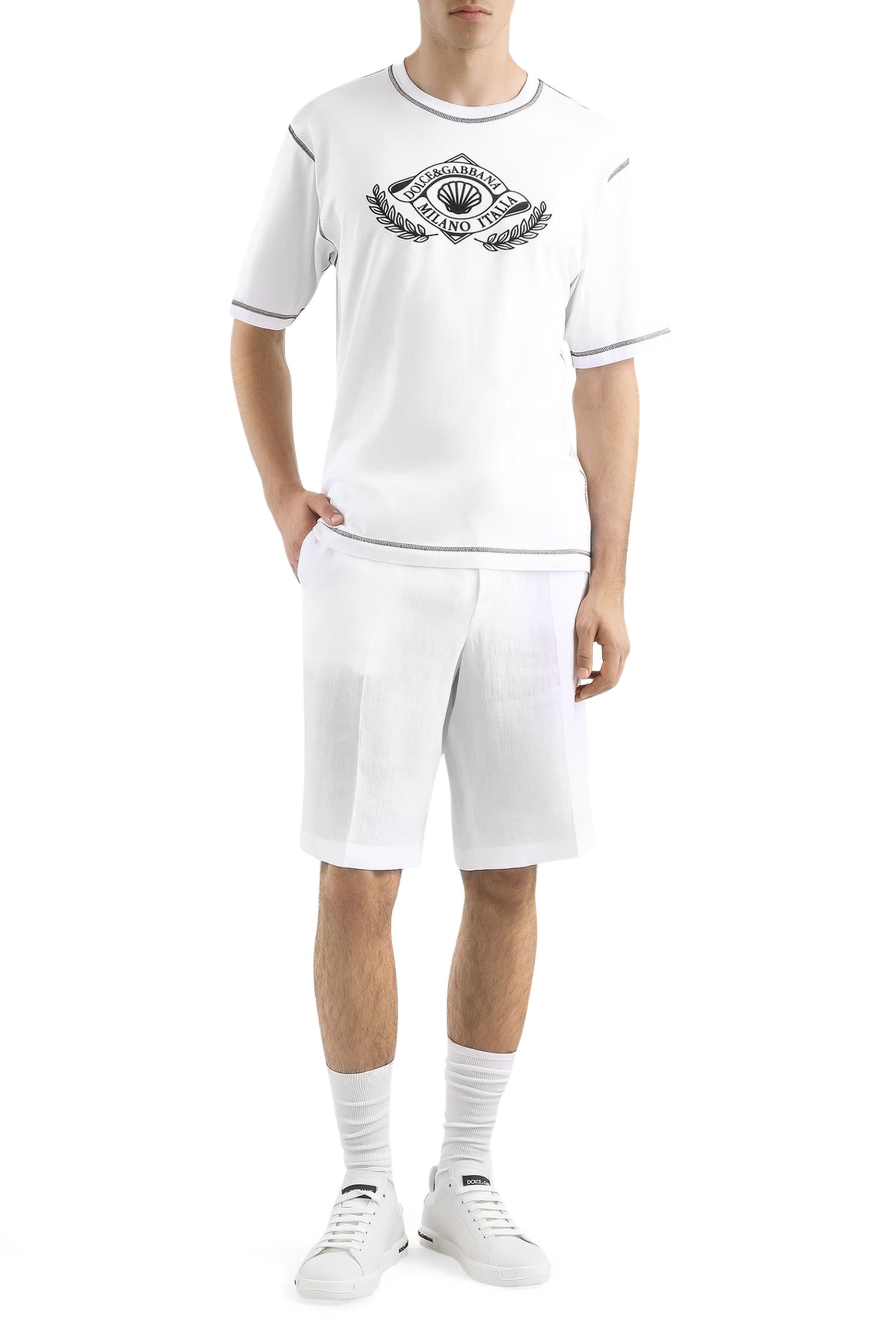  Logo Print Cotton T-Shirt 