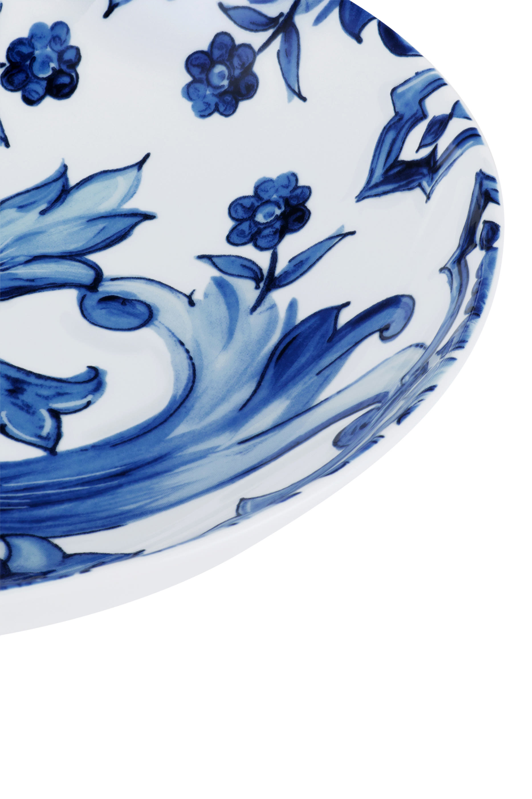 Blu Mediterraneo Fiore Foglie Soup Plates, Set of 2