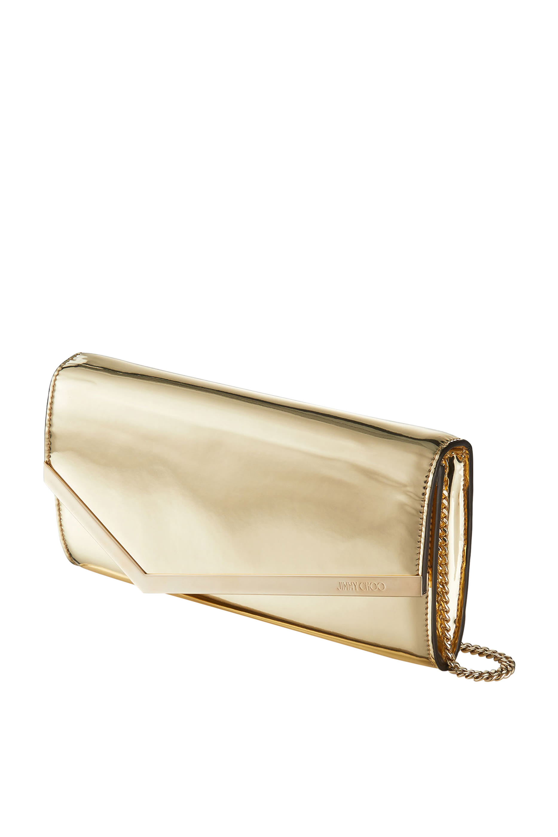 Emmie Metallic Leather Envelope Clutch