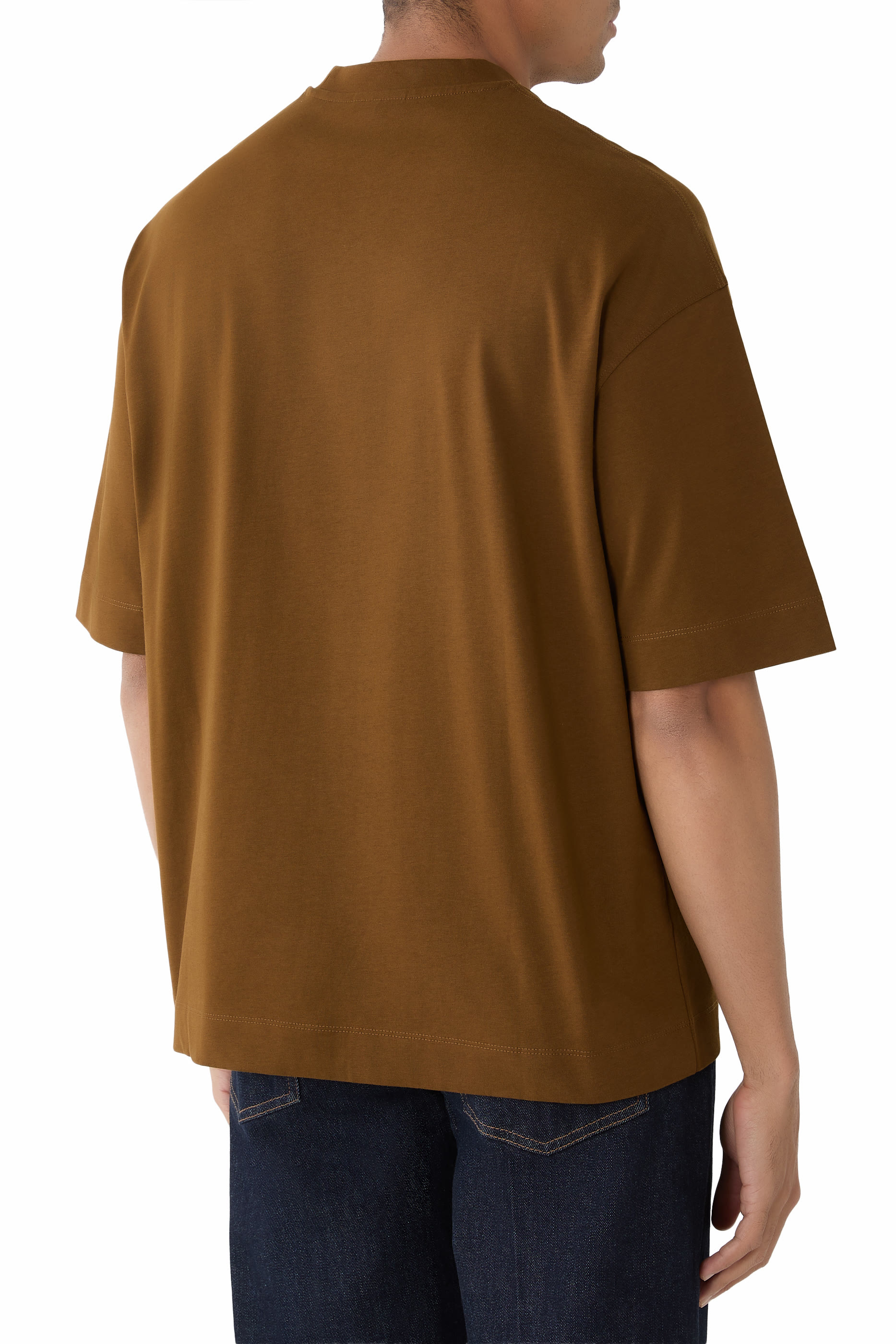 Micro Eagle Logo Collar T-Shirt