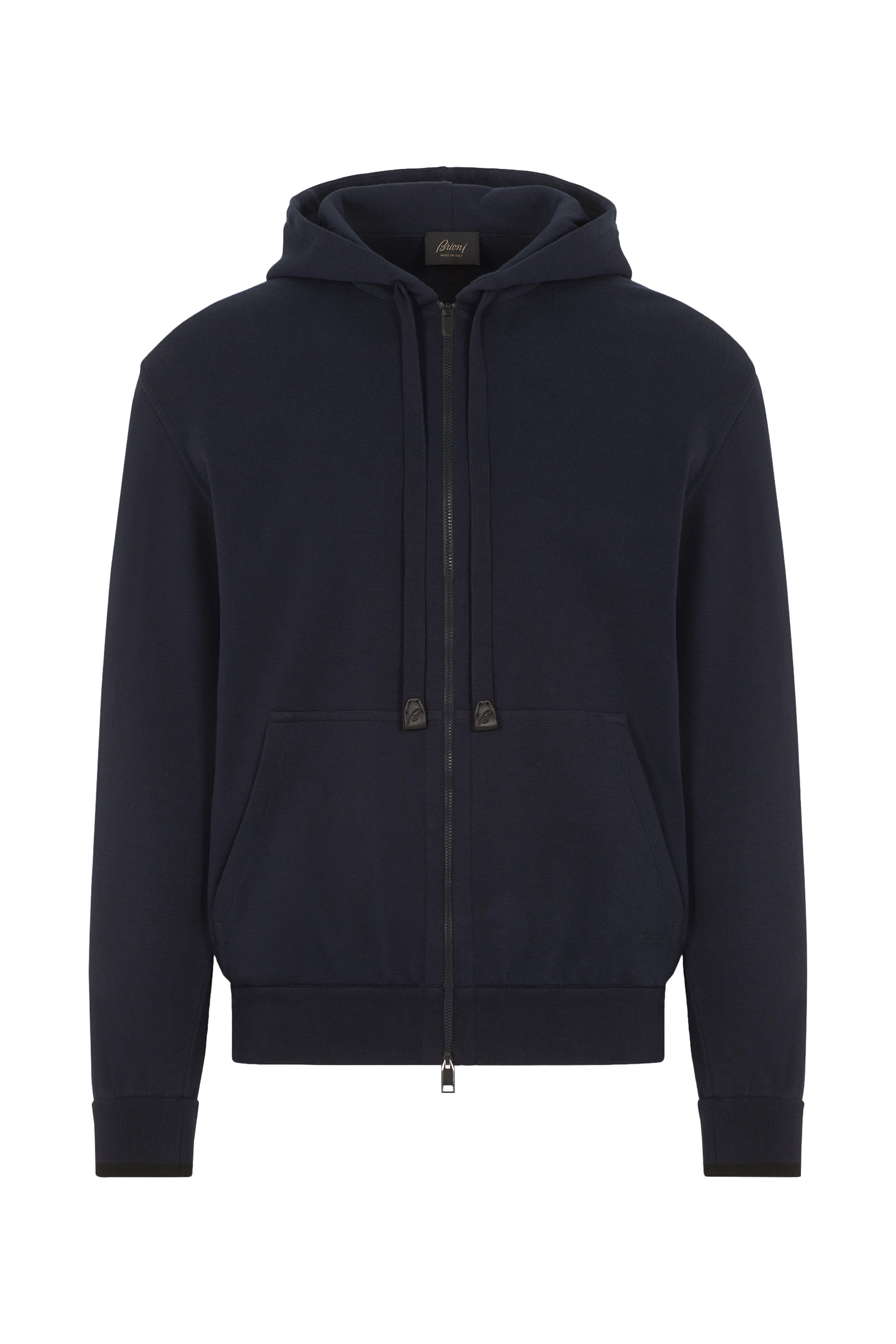 Stretch Cotton Full-Zip Hooded Blouson