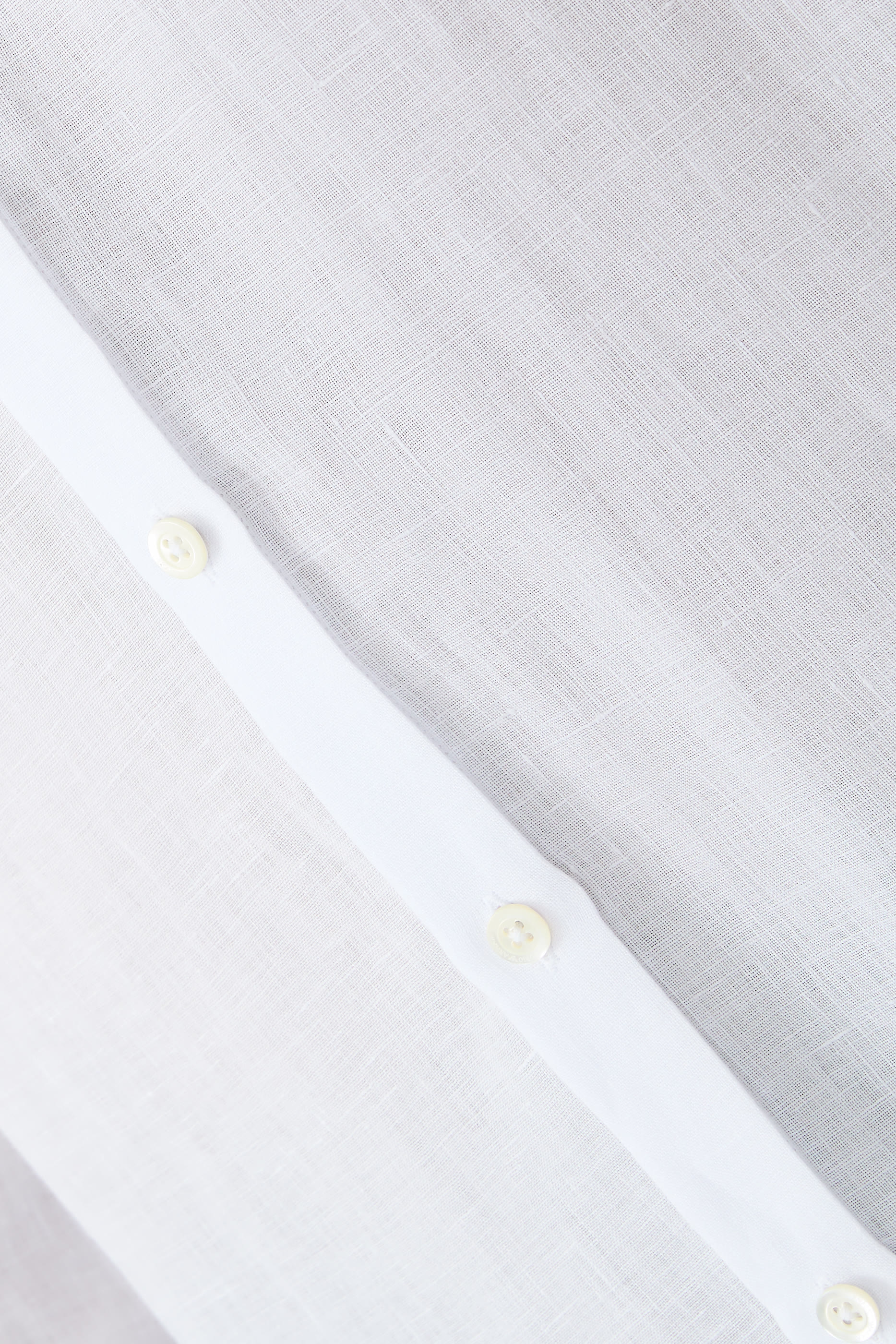 Linen Chambray Shirt with Guru Collar 