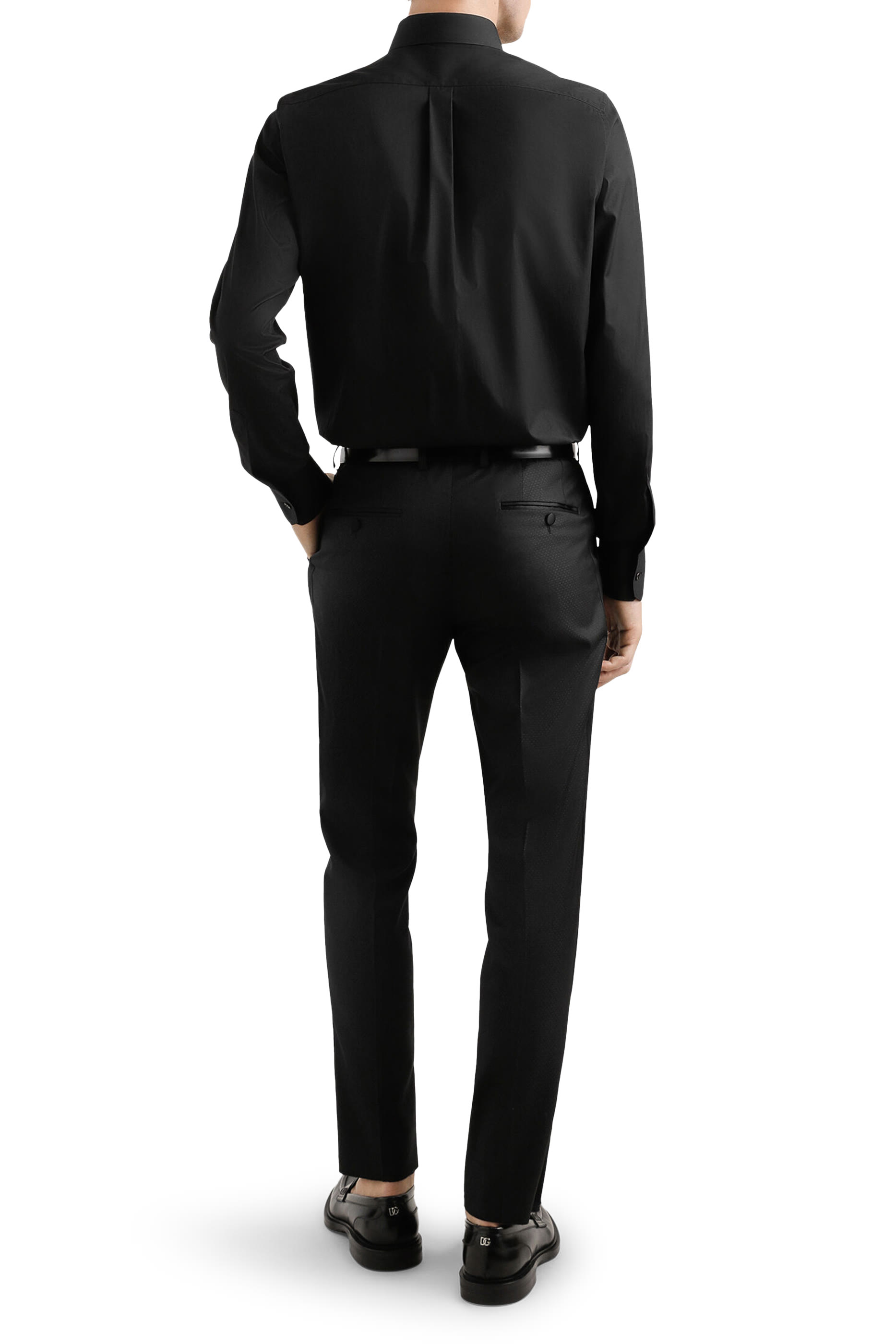 Cotton Shirt with Heraldic Patch