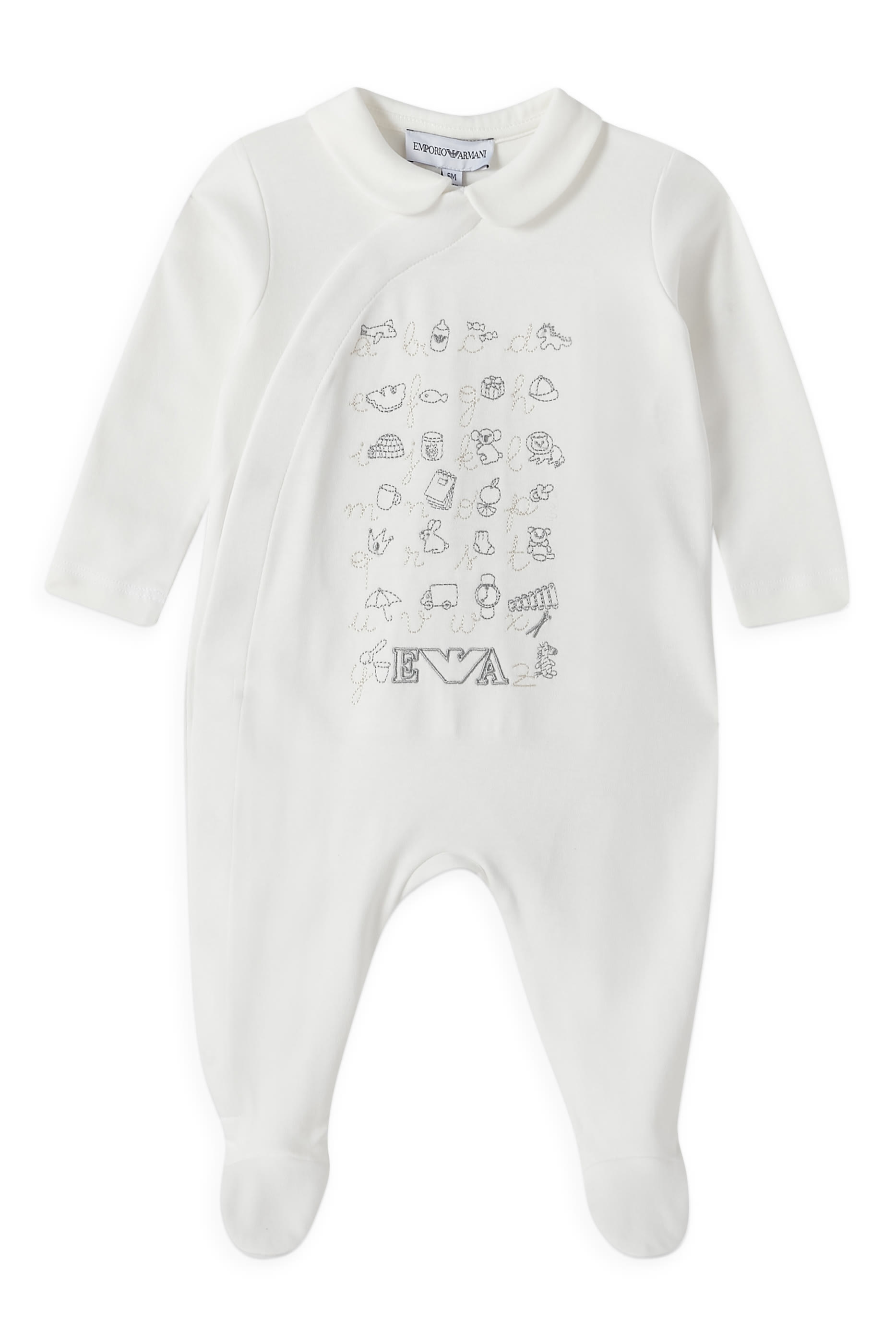 Kids Embroidered Cotton Jumpsuit