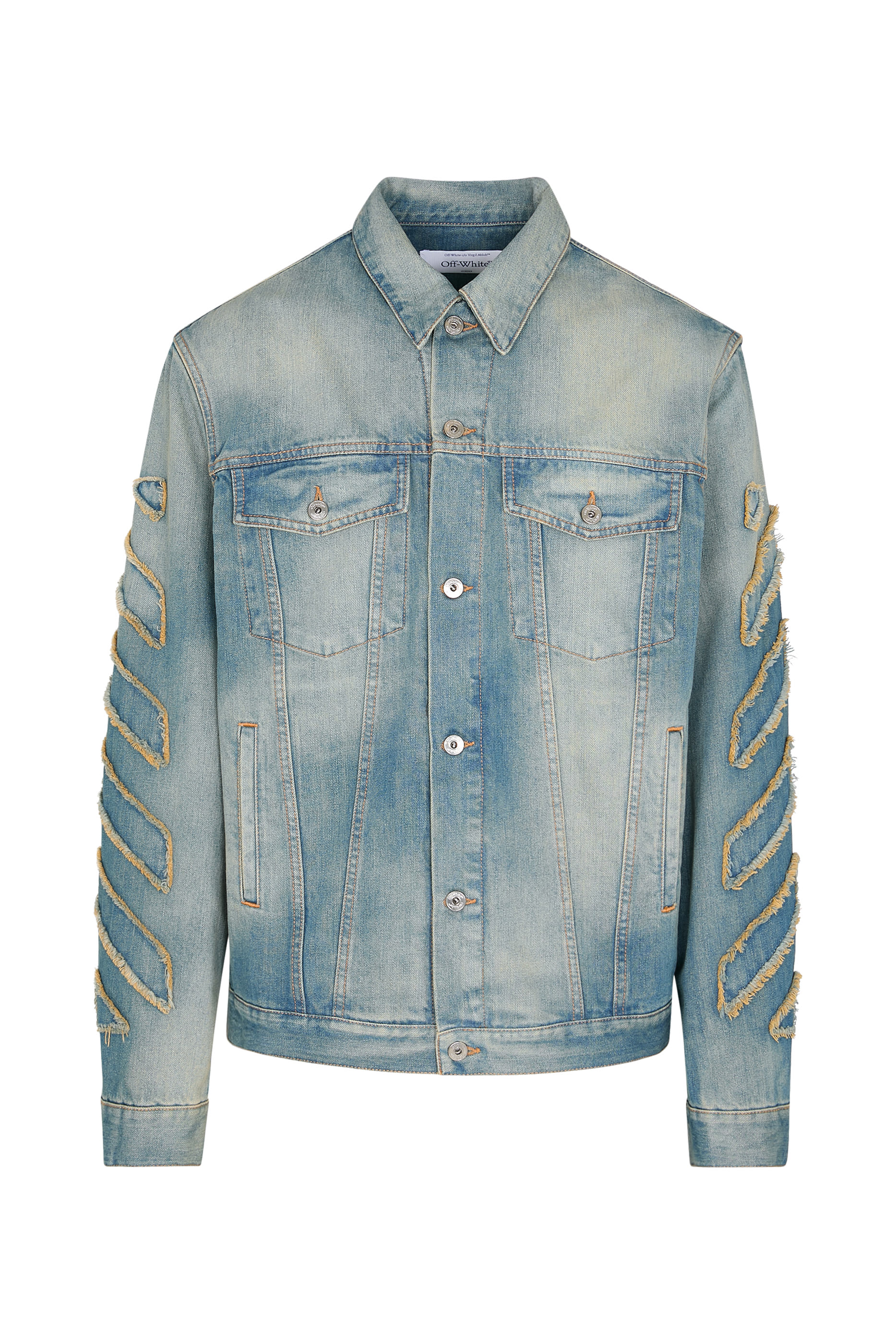  Diagonal Raw Patch Skate Denim Jacket 