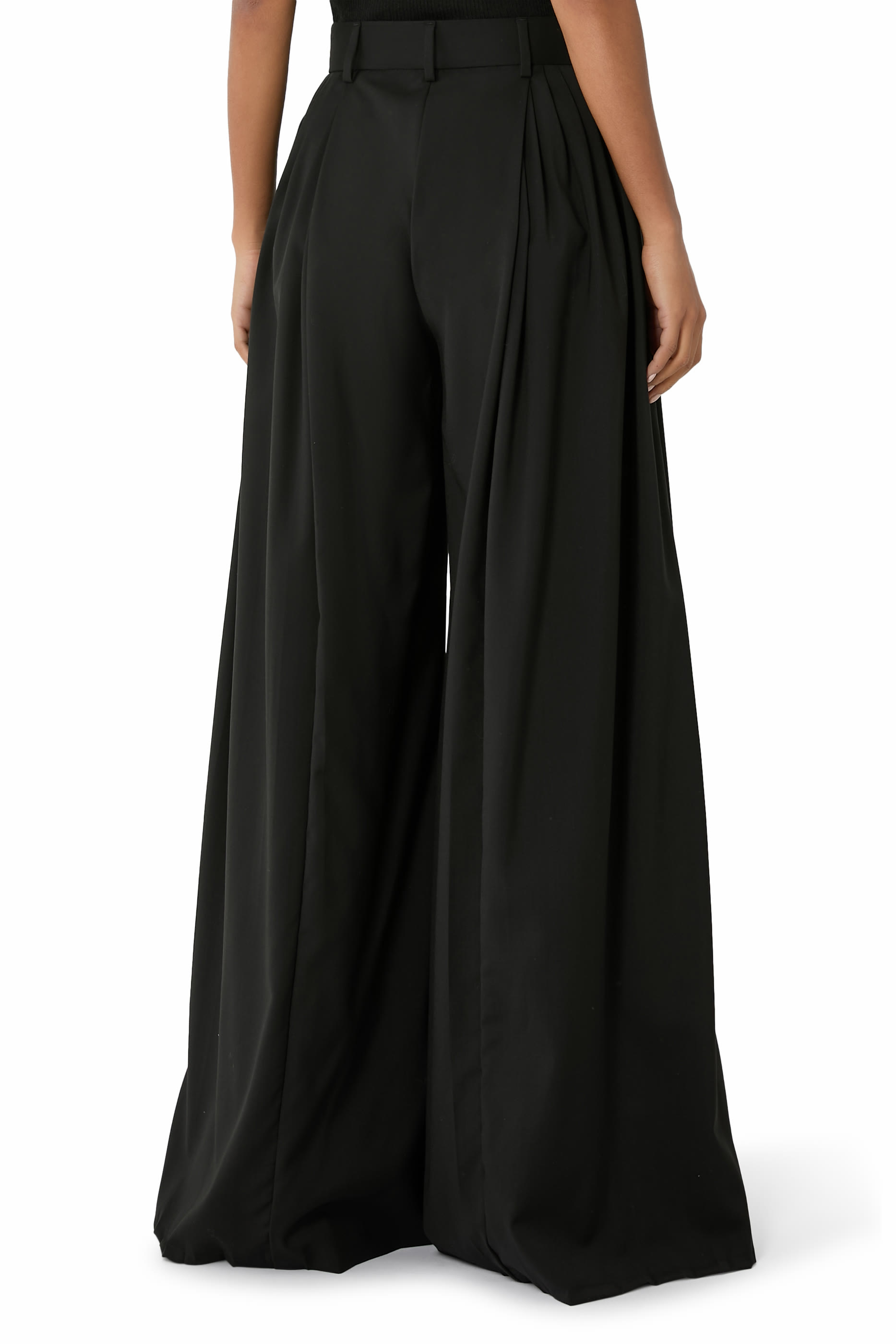 Wool Wide Leg Pants