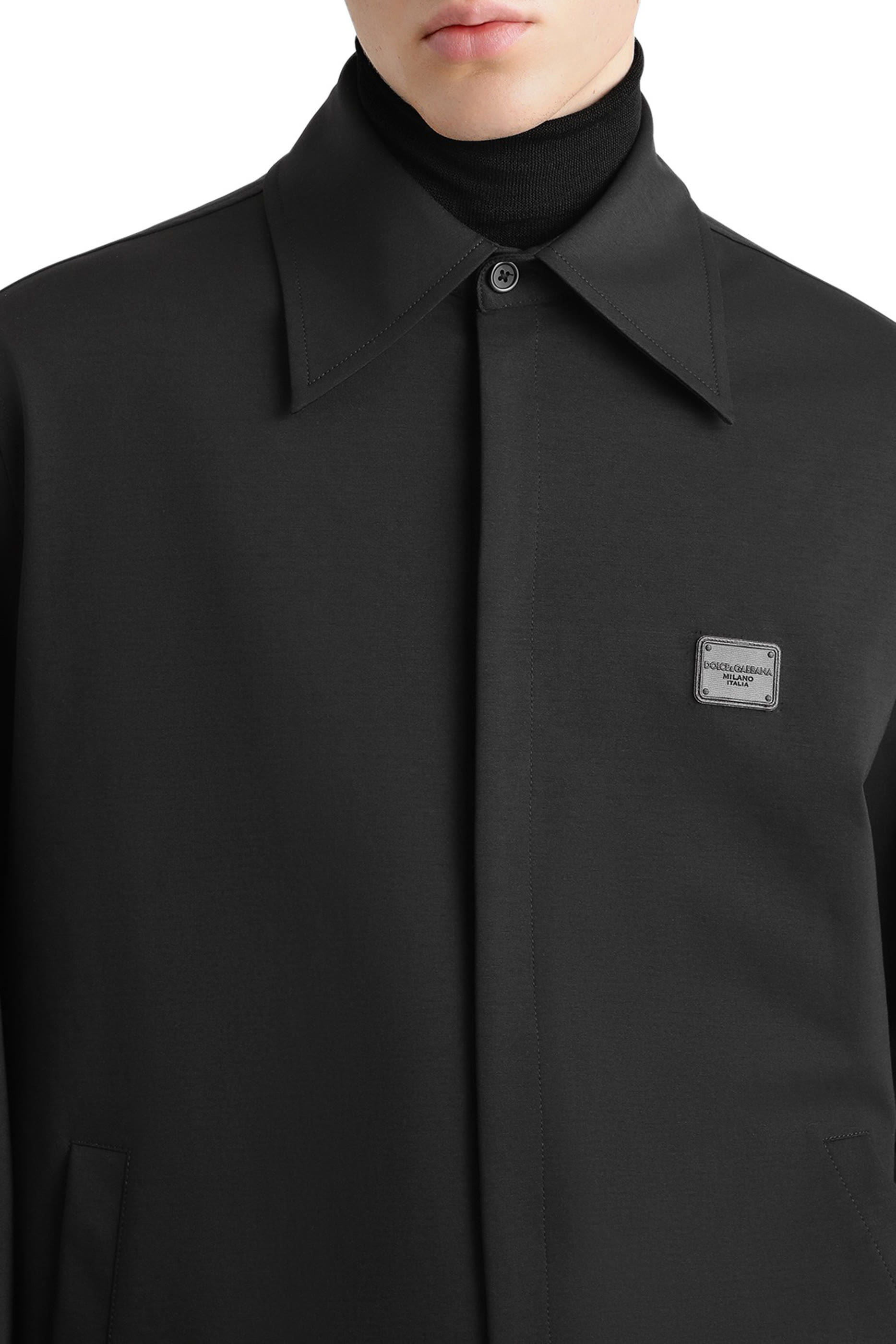 Logo Tag Technical Fabric Shirt