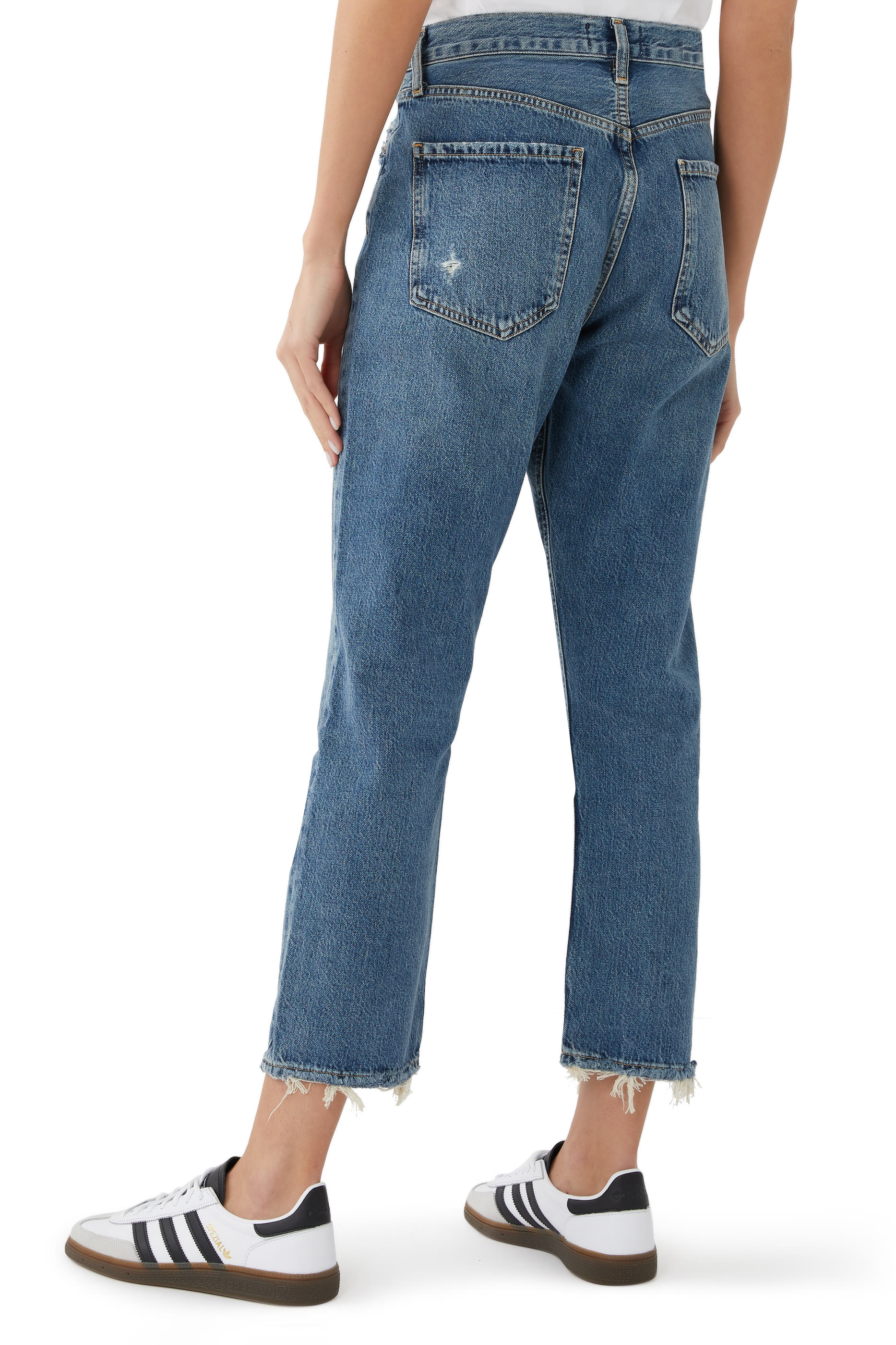 Riley High Rise Straight Crop