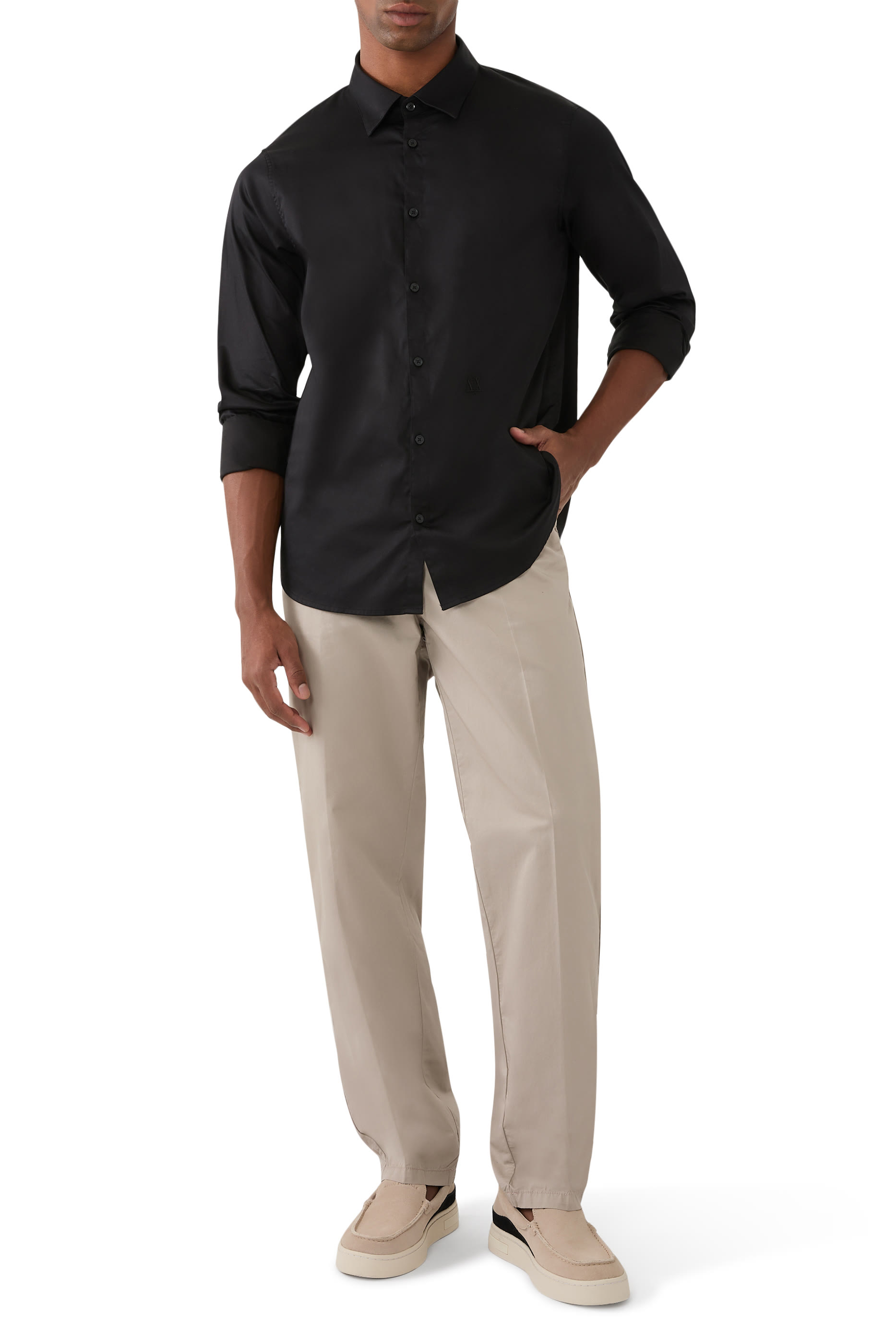 ASV Regular Fit Stretch Cotton Jersey Shirt