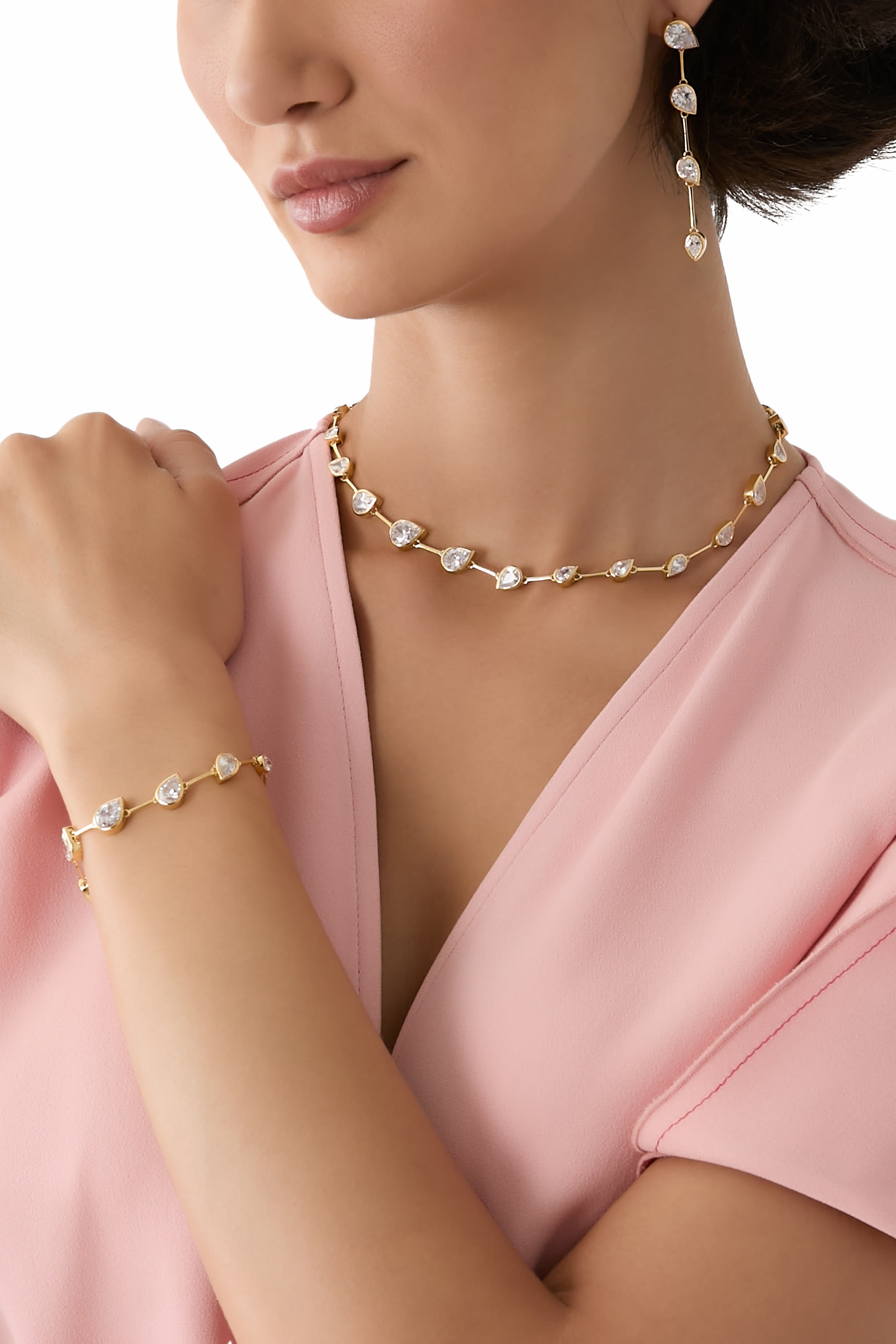 Myriad Bracelet, Recycled Sterling Silver Plated in 18k Yellow Gold Vermeil &  Zirconia