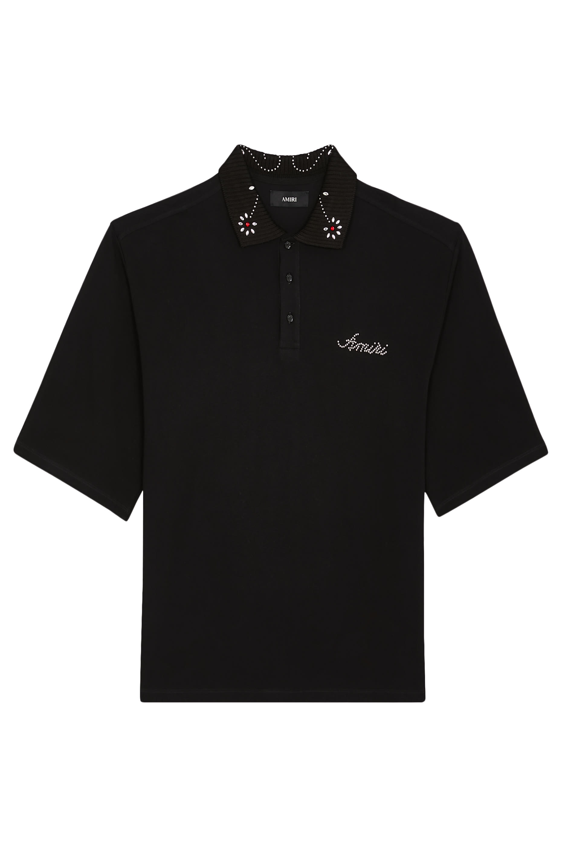 Stud Collar Oversized Polo