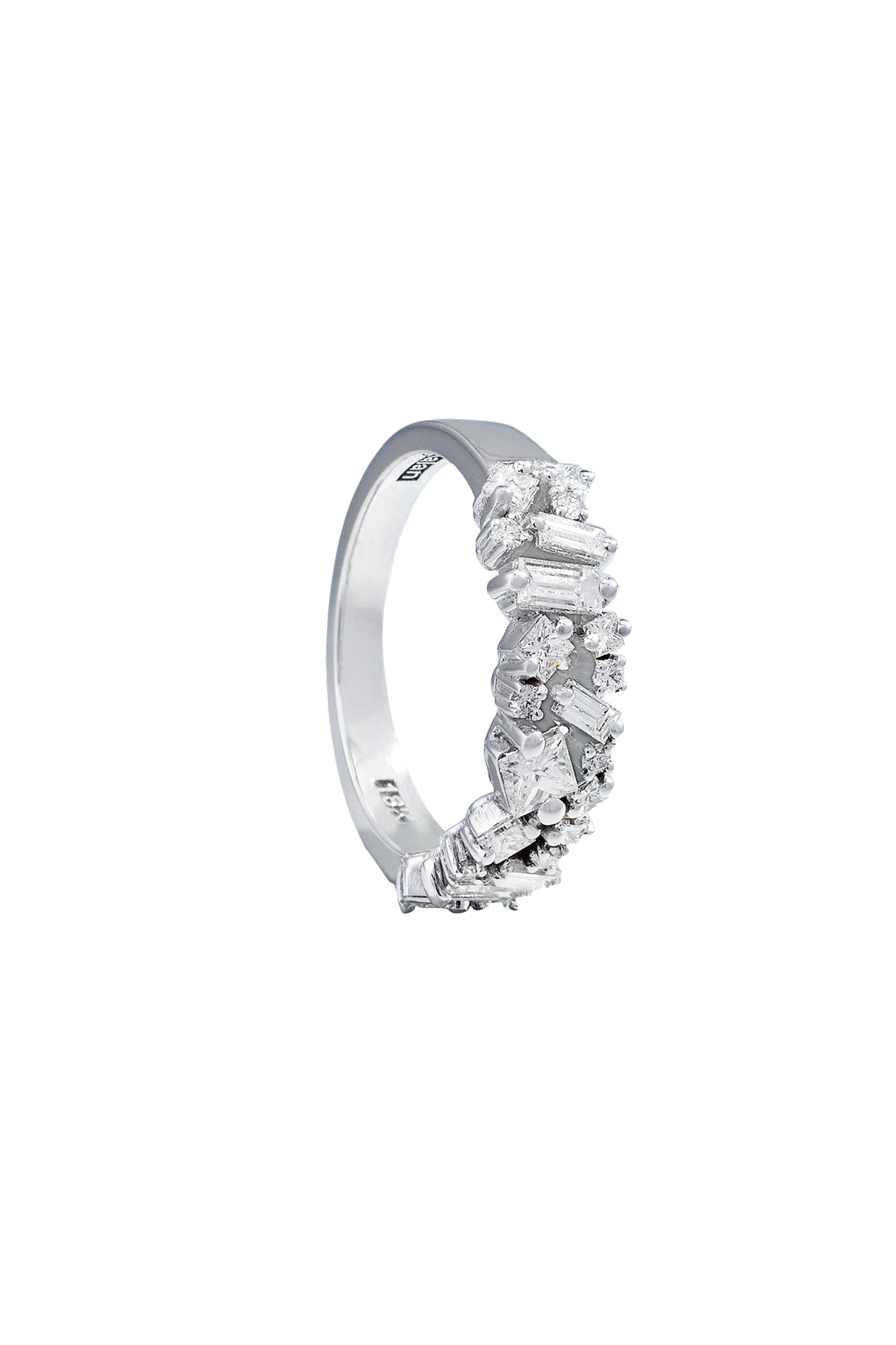  La Fantaisie Half Band, 18K White Gold & Diamonds