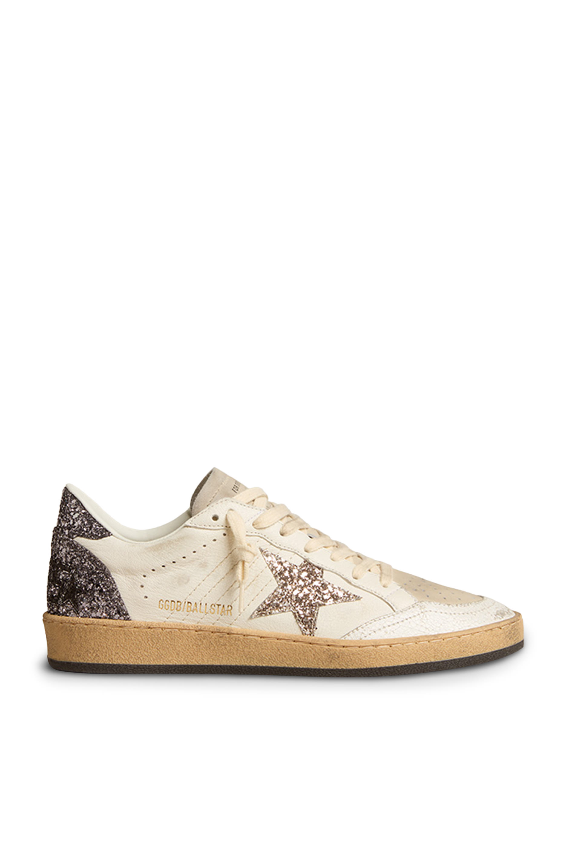 Ball Star Glittered Leather Sneakers