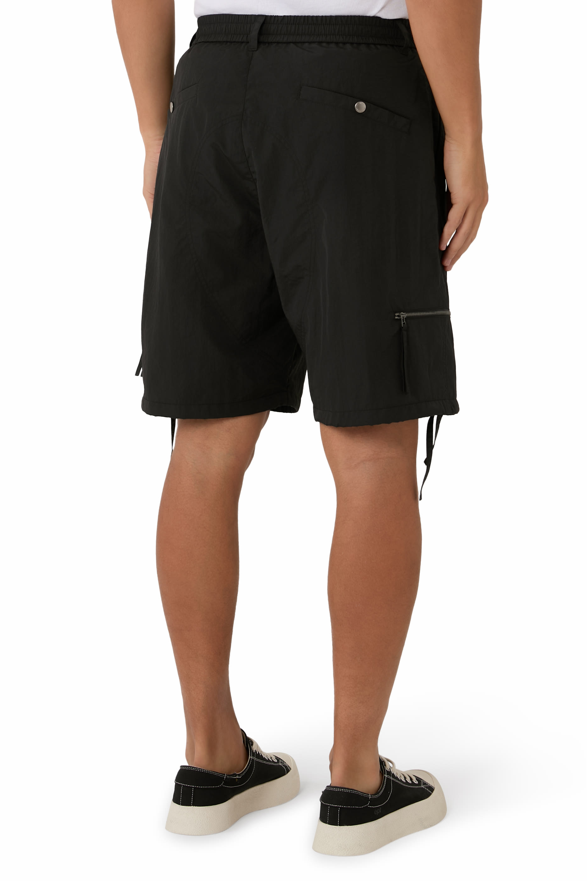 Zip-Pocket Cargo Shorts