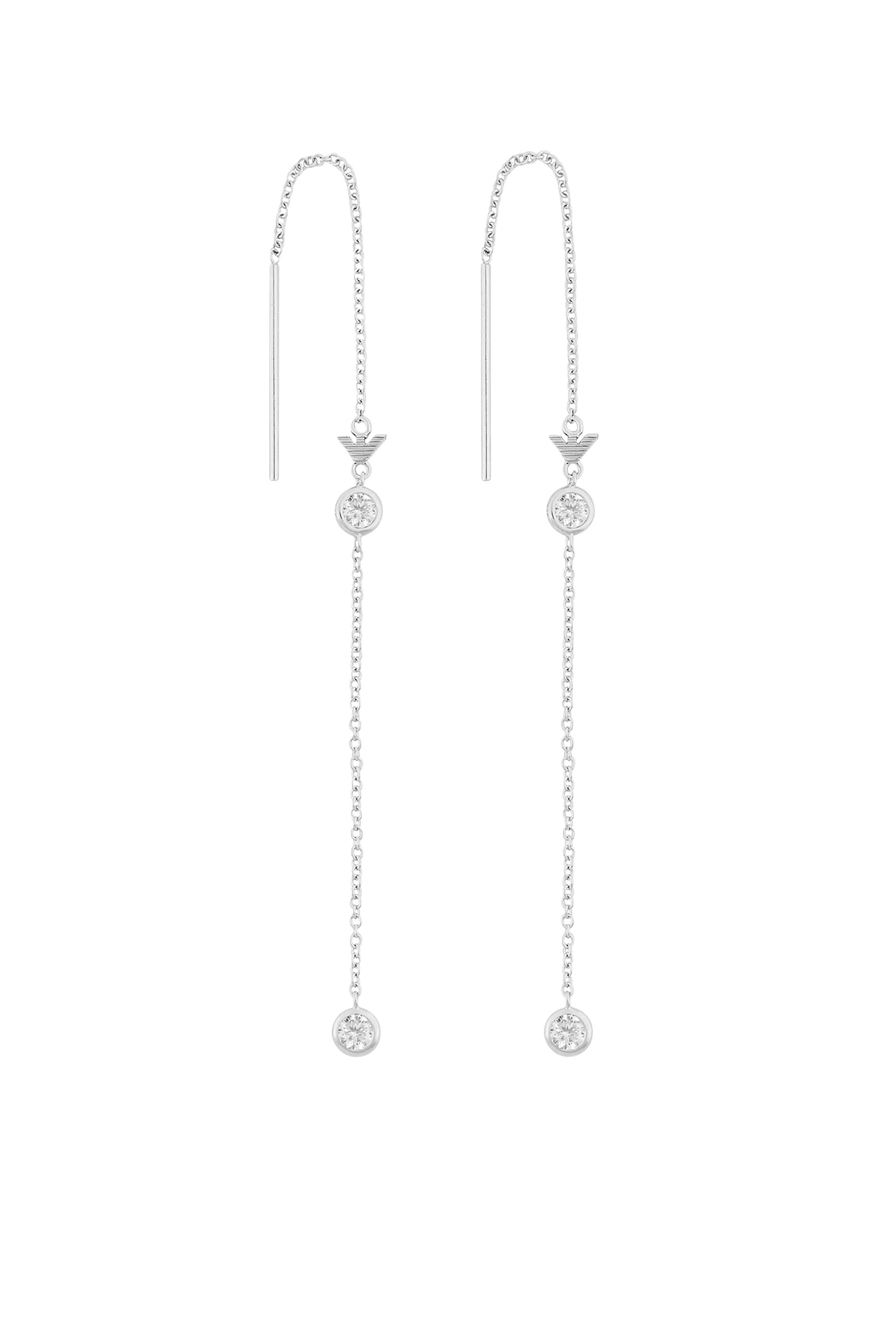 Drop Earrings, Sterling Silver