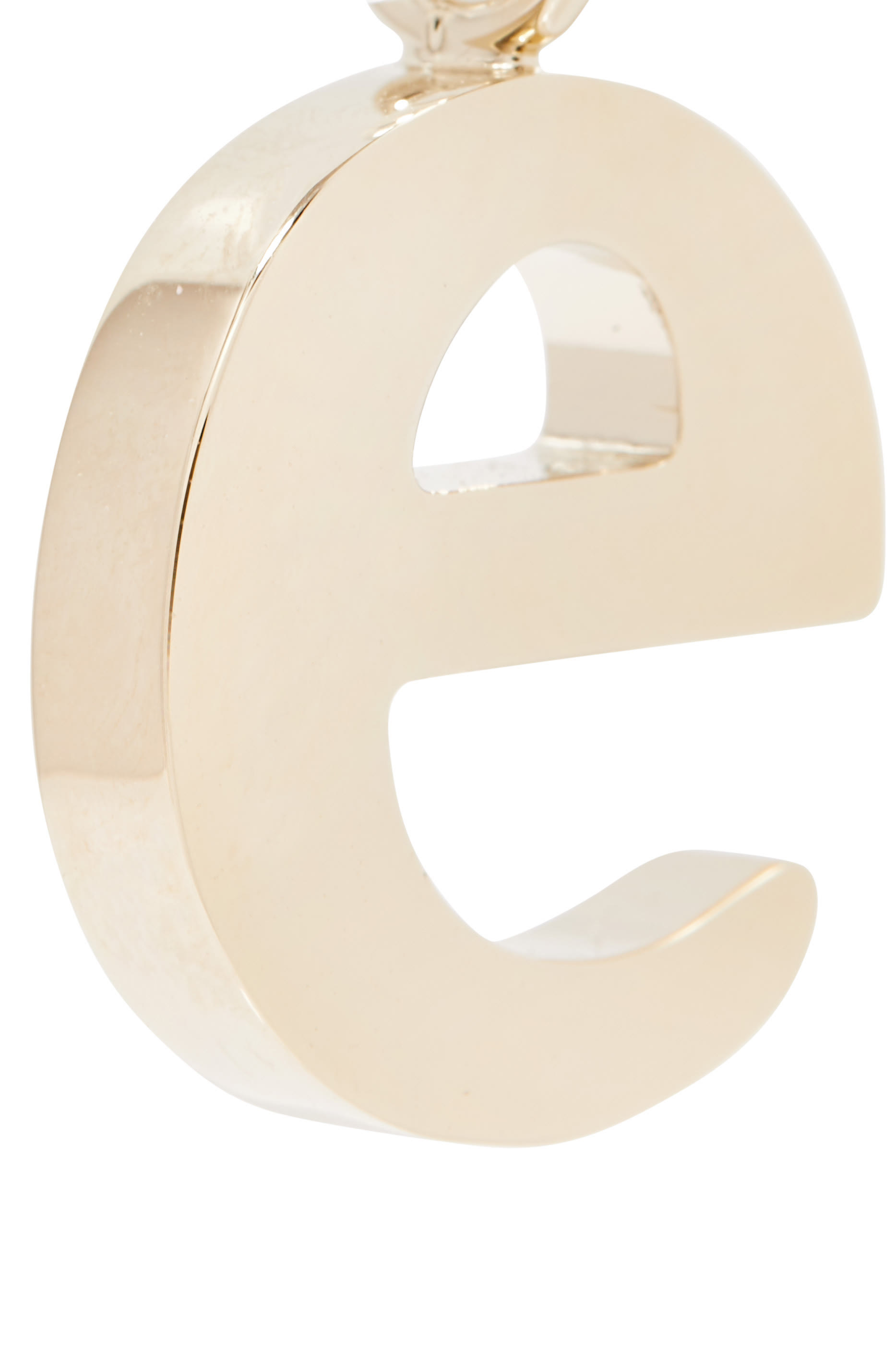 E Alphabet Charm, Brass