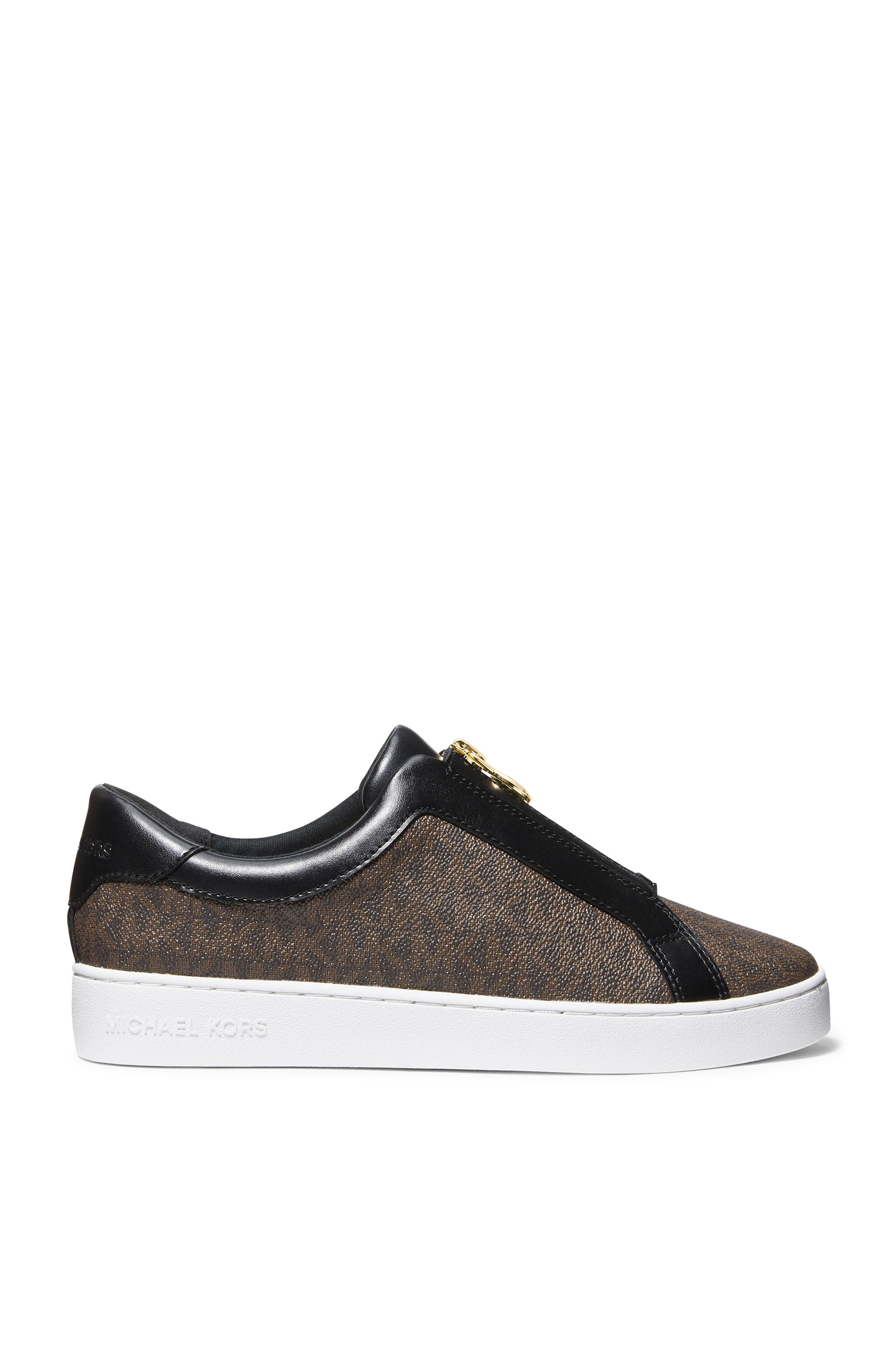  Keaton Signature Logo Zip-Up Sneakers