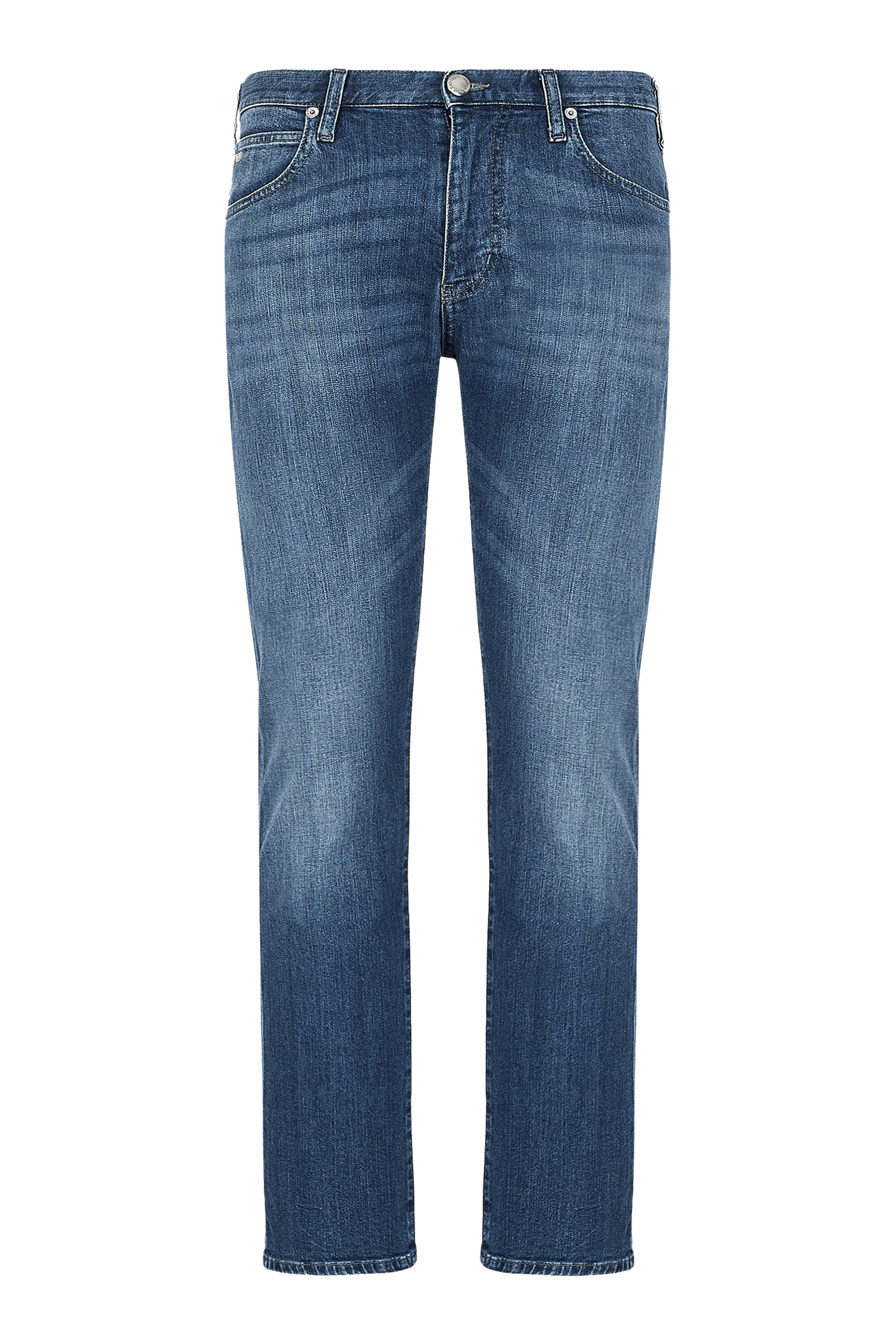 Cotton Denim Straight Jeans