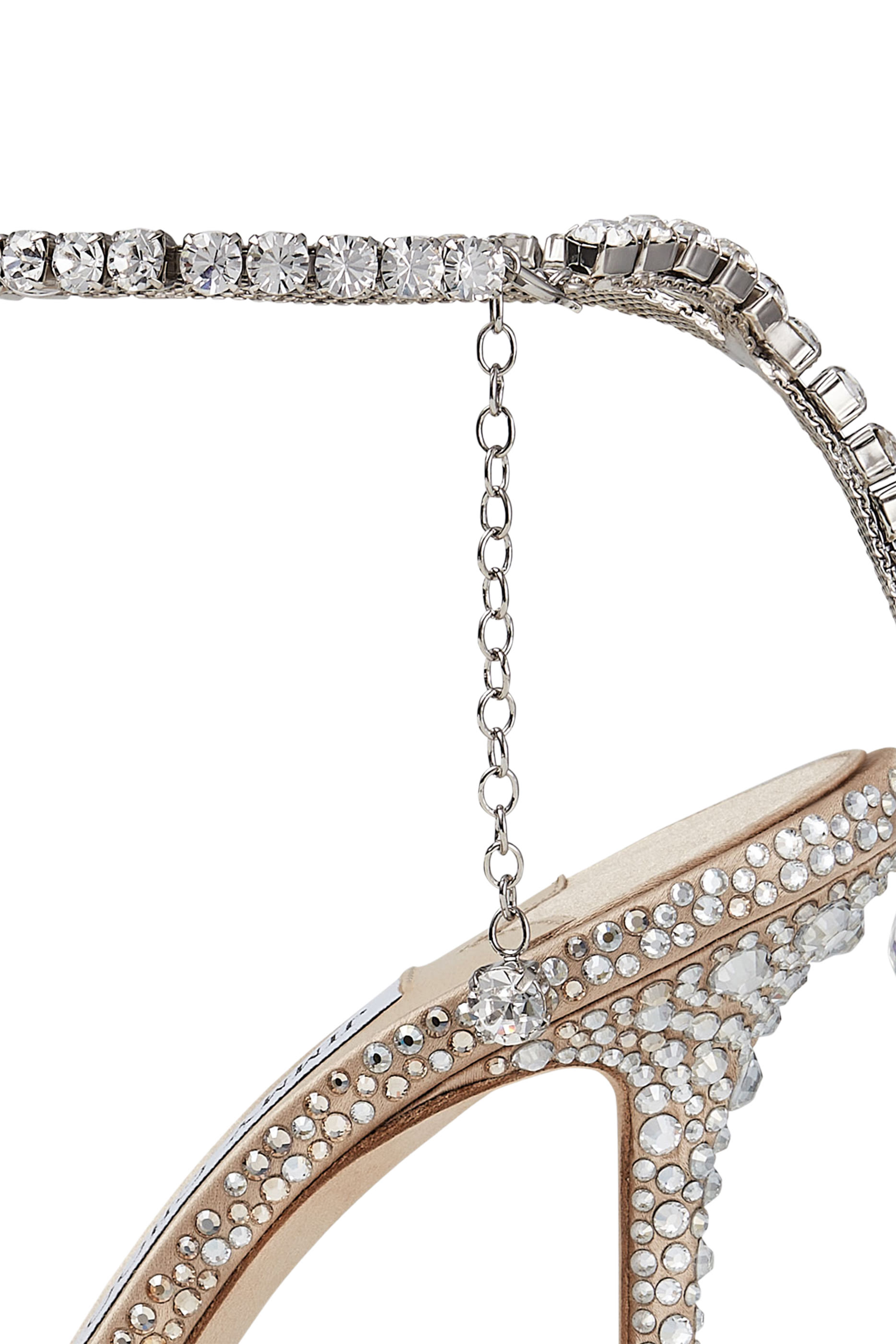 Saeda 100 Satin Crystal Pumps