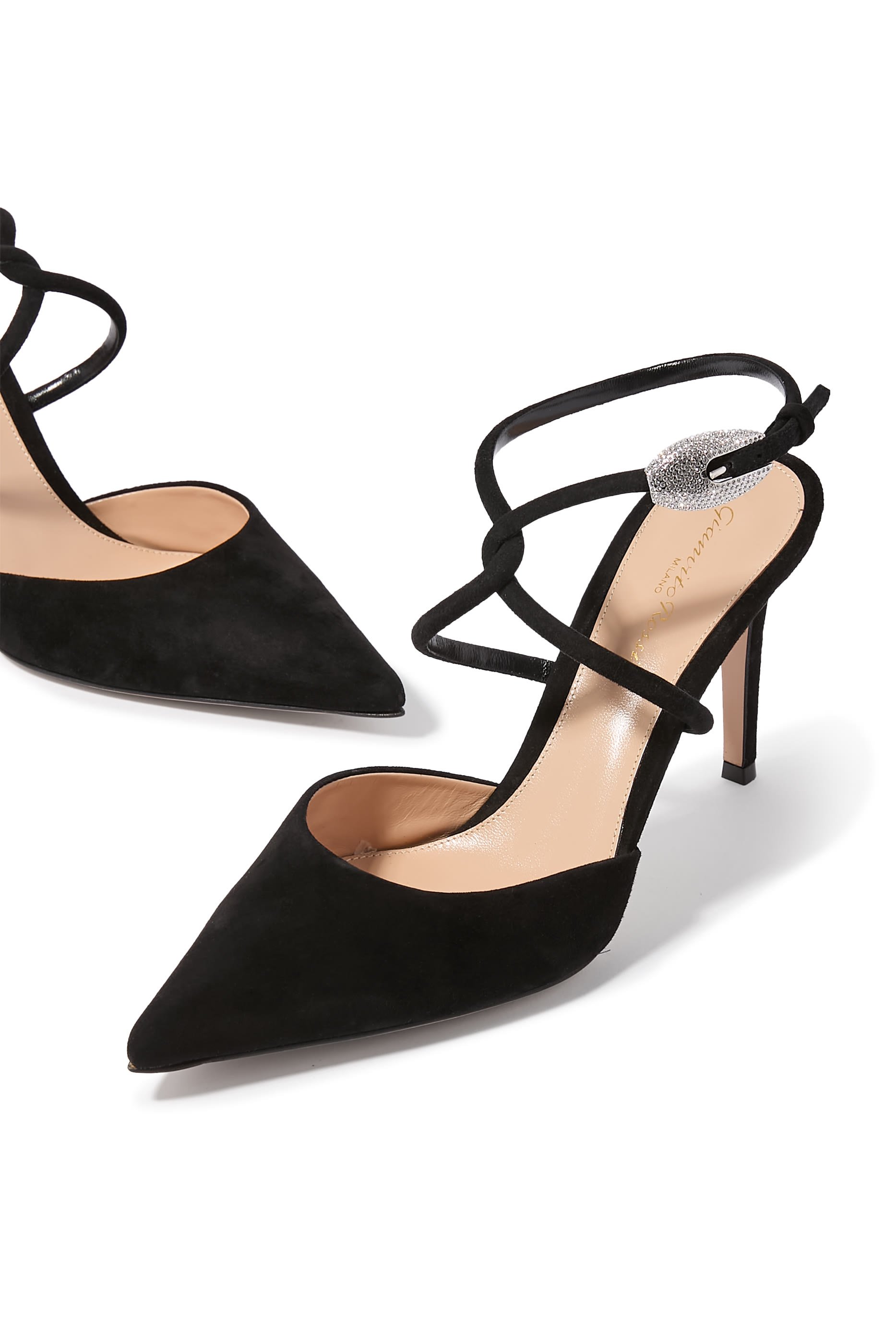 Pointed Toe Suede 85 Pumps